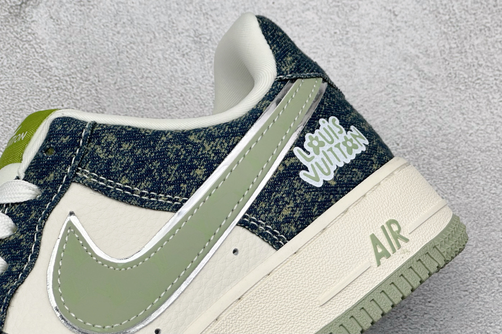 SC版Nike Air Force 1'07 Low 联名 青黛牛仔 空军一号低帮休闲板鞋 DX1888-098