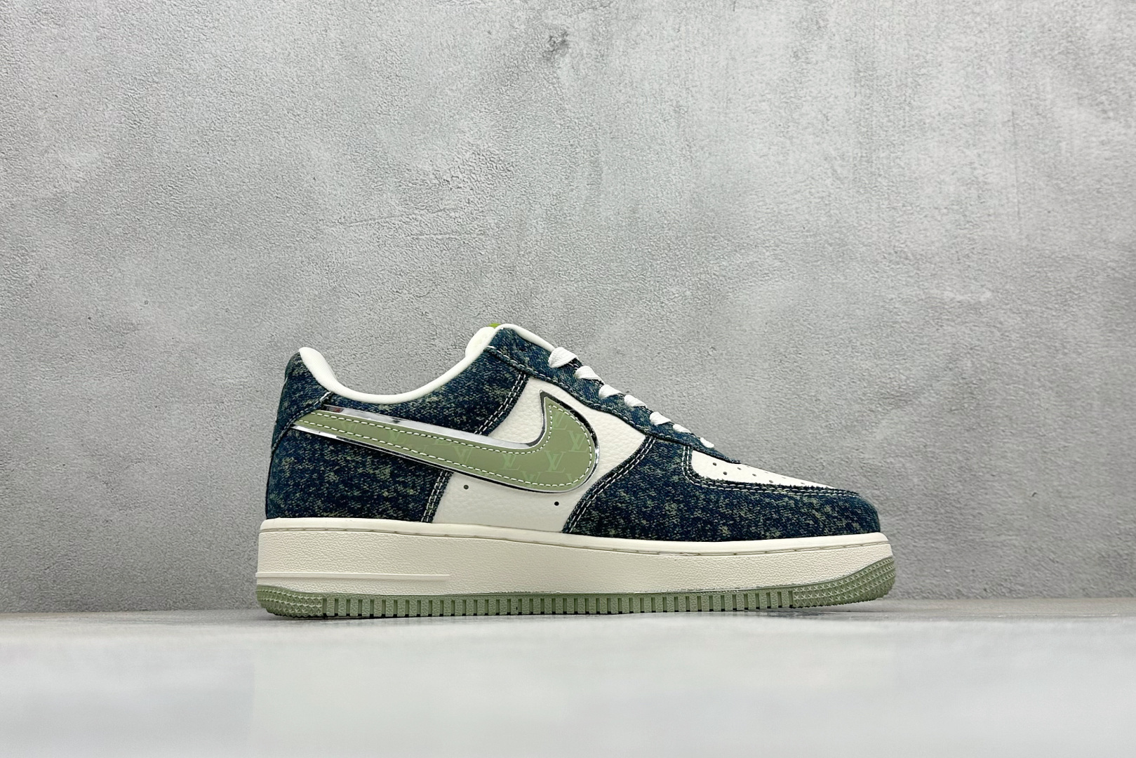 SC版Nike Air Force 1'07 Low 联名 青黛牛仔 空军一号低帮休闲板鞋 DX1888-098
