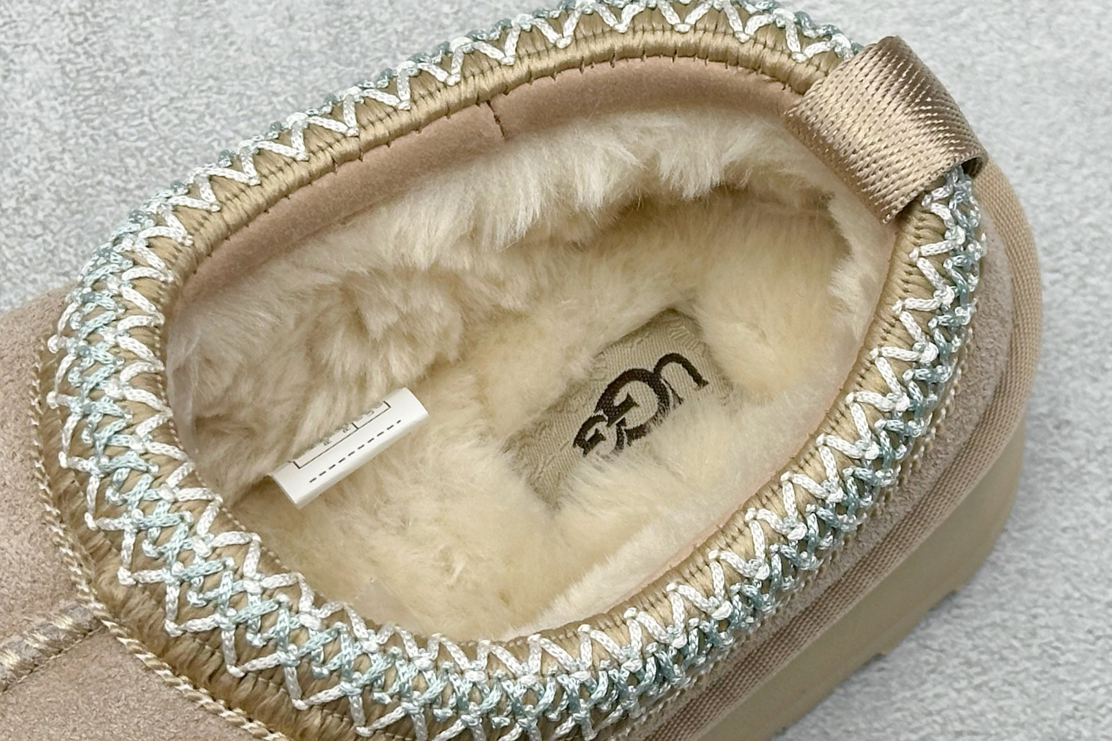 UGG 塔茨系列加厚款 穆勒风包头5CM半拖鞋 民族风秋冬雪地靴 羊皮毛一体高品质 1116128