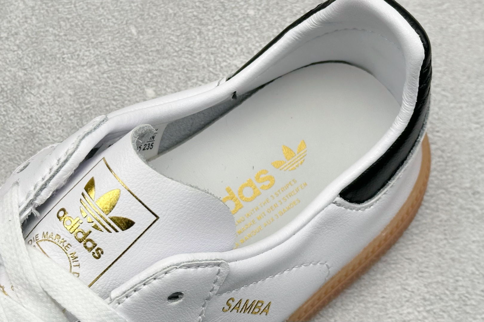 Adidas originals Samba 白黑 IF0642