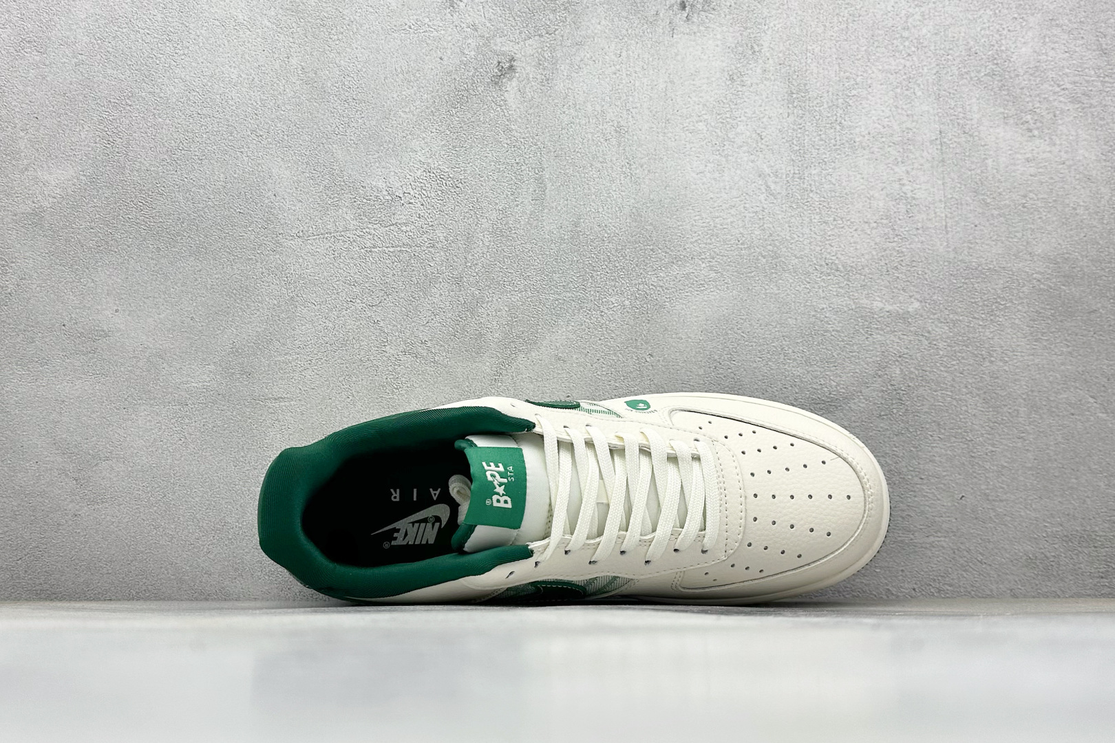 SC版Nike Air Force 1'07 Low BAPE联名 奶白薄荷 空军一号低帮休闲板鞋 DK0188-089
