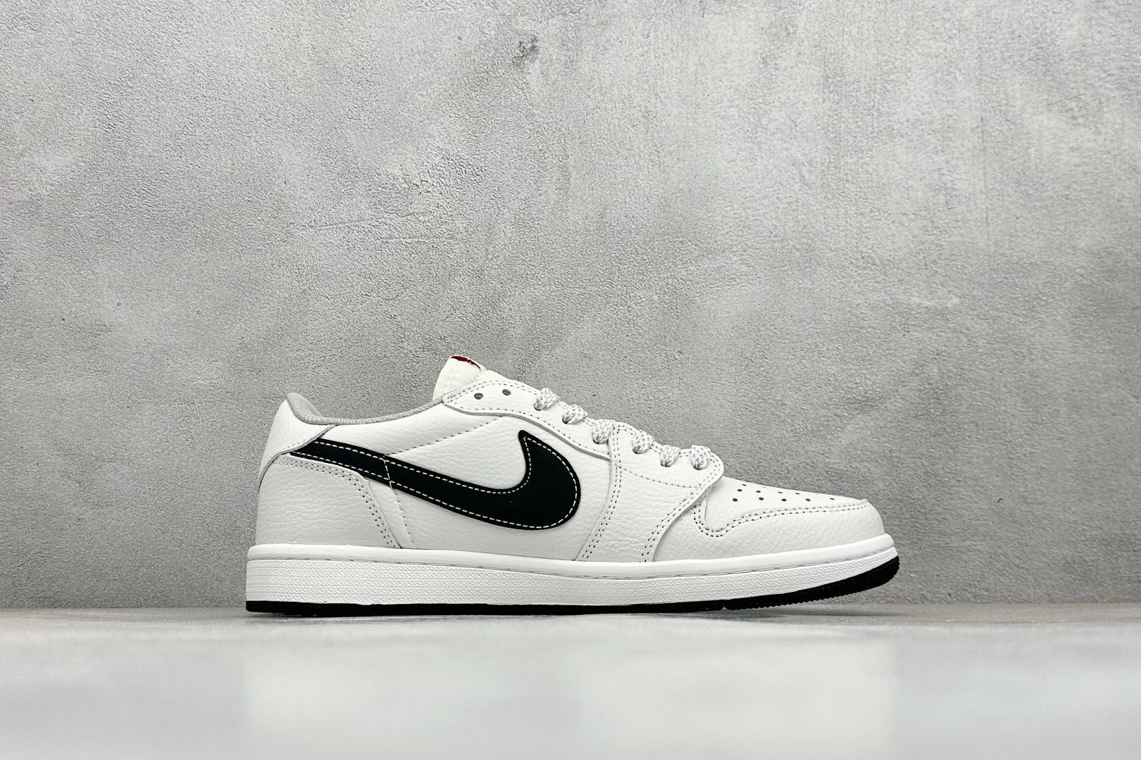 XC版Travis Scott x Fragment Design x Air Jordan 1 Low SP AJ1 乔1古驰联名 白黑裂纹勾 低帮文化休闲板鞋 DZ5899-029