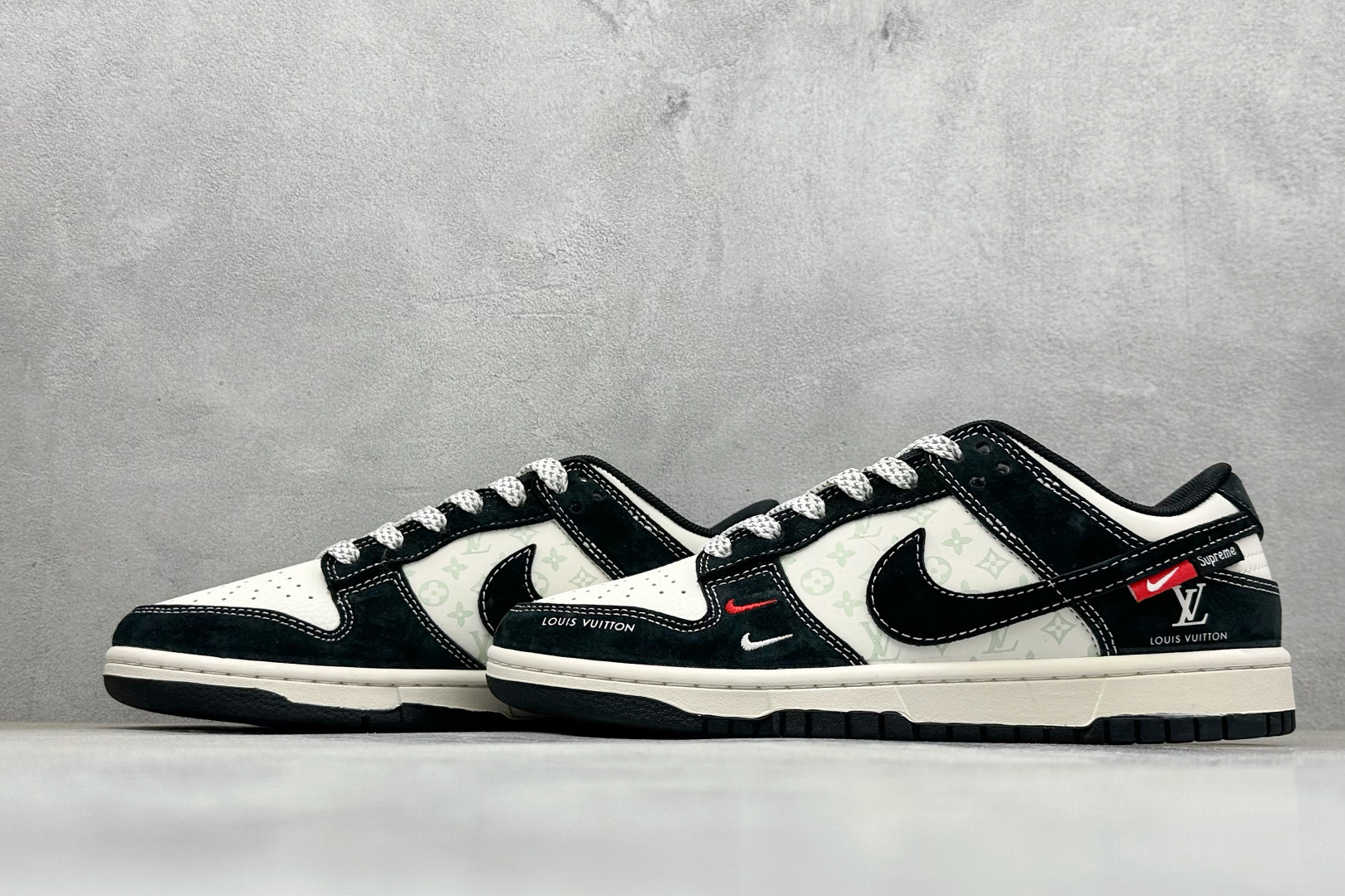 280 XC版Nike SB Dunk Low“LV联名——熊猫信花” 周年高端定制 低帮休闲板鞋 CX5050-Y12