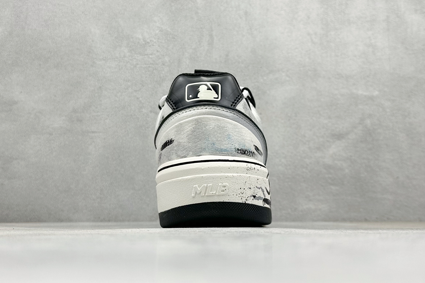 MLB NY 印花网红学长鞋 定制涂鸦恶作剧内增高6cm 原厂原档案数据开发 进口纳米材质 原厂全套手提