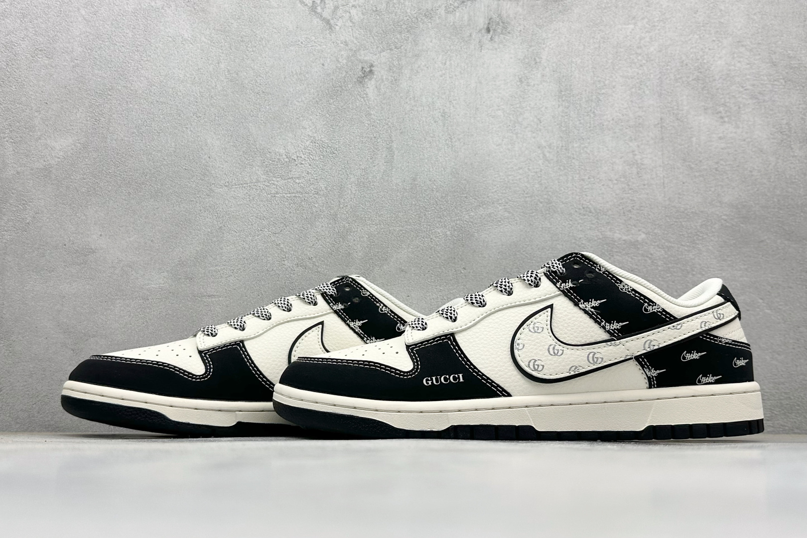 280 Nike SB Dunk Low 古驰联名 黑白熊猫 周年高端定制 低帮休闲板鞋 JP1628-021