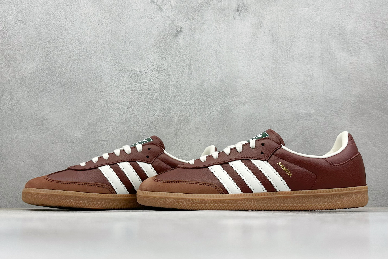 RS头层Adidas Samba OG阿迪三叶草休闲板鞋#原厂原数据版型 皮料切割干净无任何毛边 鞋型细