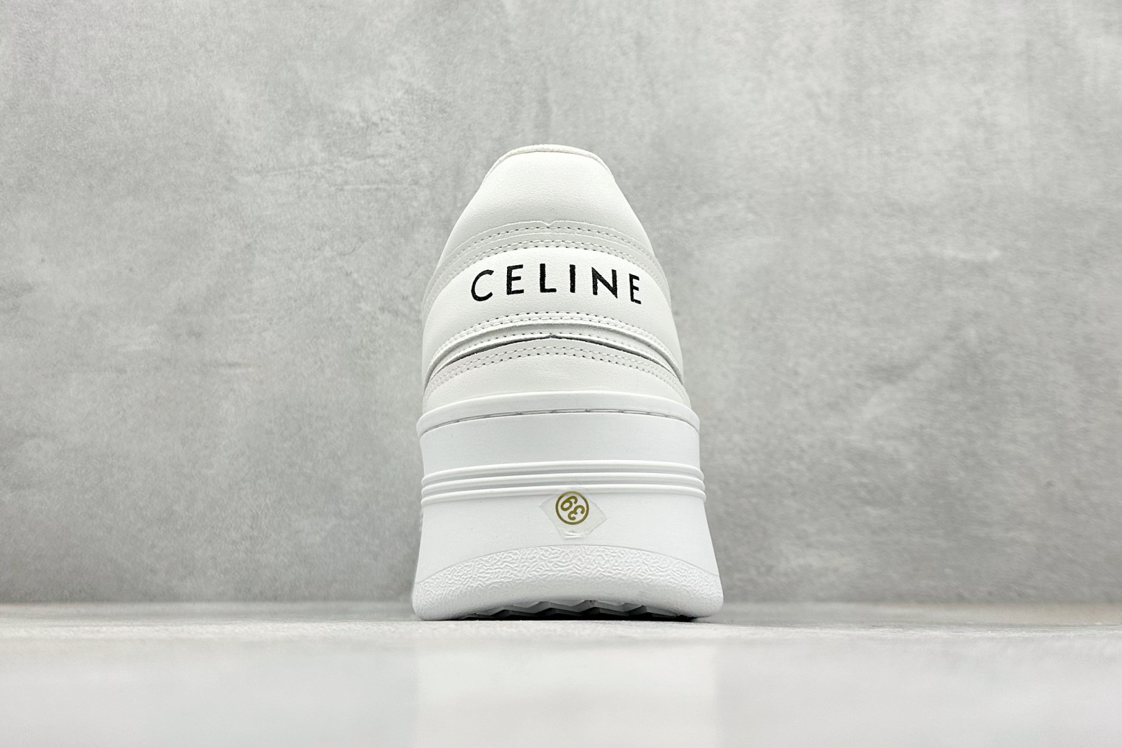 CELINE赛琳 Trainer 皮革 系带 低帮 时尚板鞋 女款 白色 G46608Y5