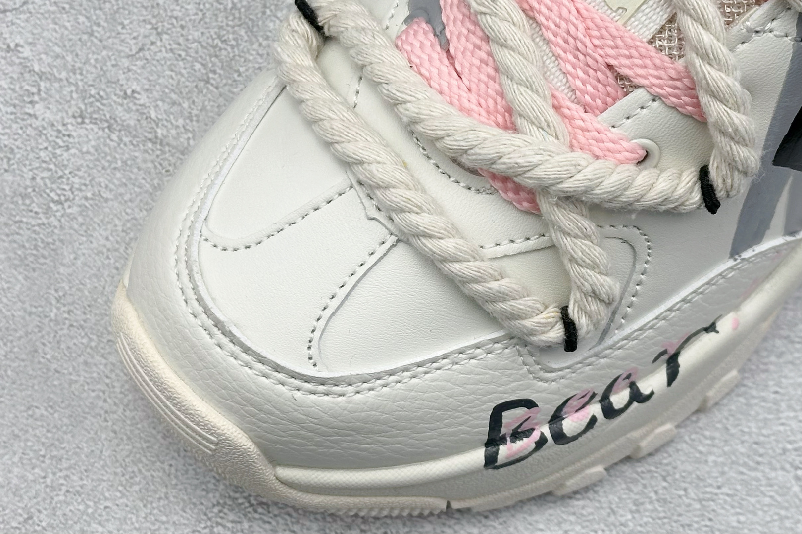 MLB NY 印花网红老爹鞋 定制涂鸦恶作剧 内增高6cm 3ASHC101N