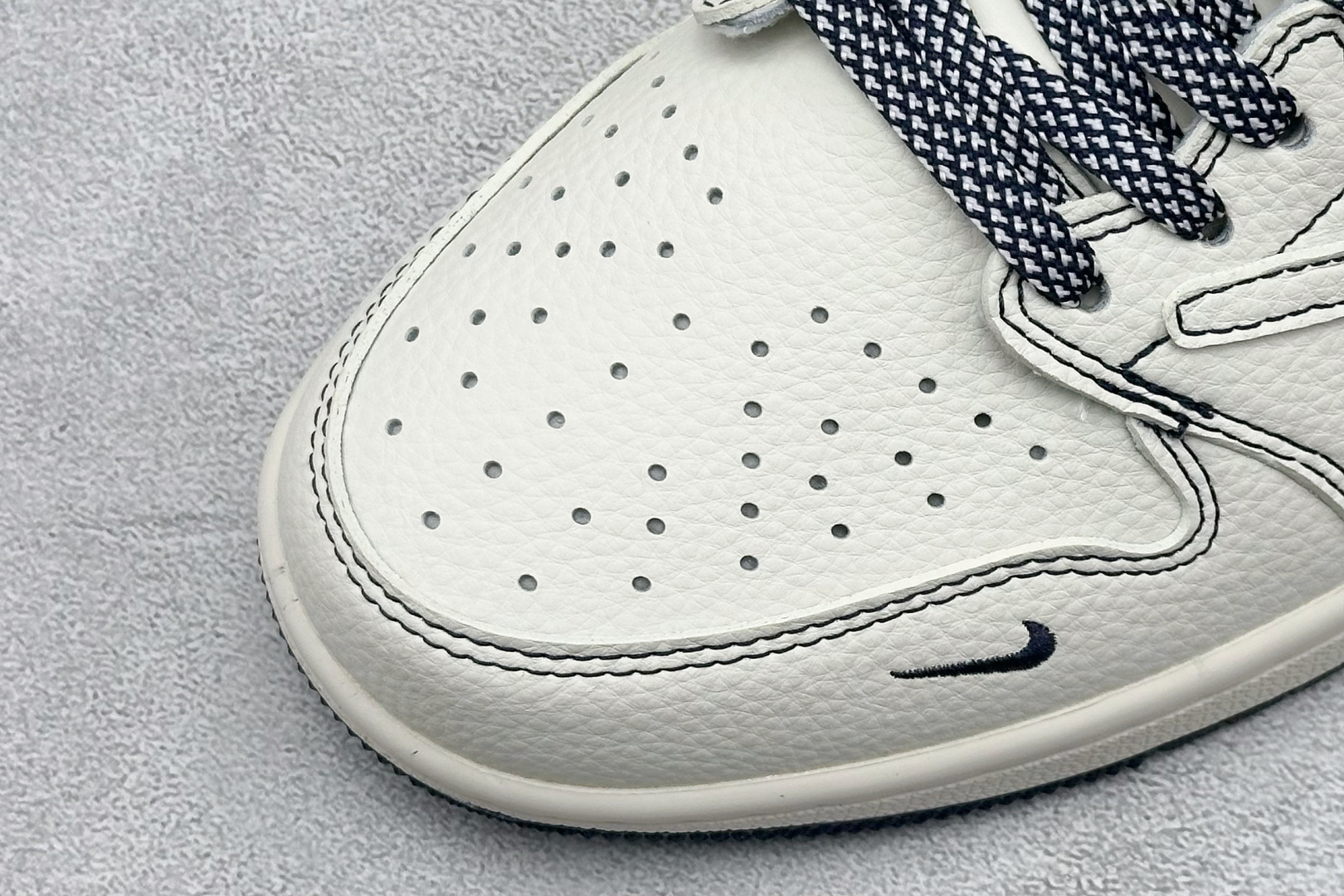 Travis Scott x Fragment Design x Air Jordan 1 Low SP AJ1 乔1米白Nike蓝 低帮文化休闲板鞋 XD0798-308