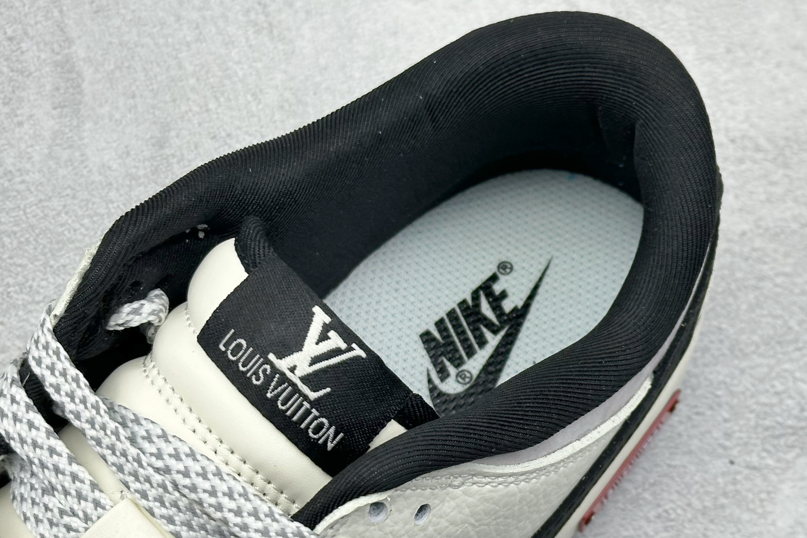 Nike SB Dunk Low“LV联名——白灰黑” 高端定制 低帮休闲板鞋 YF9511-904