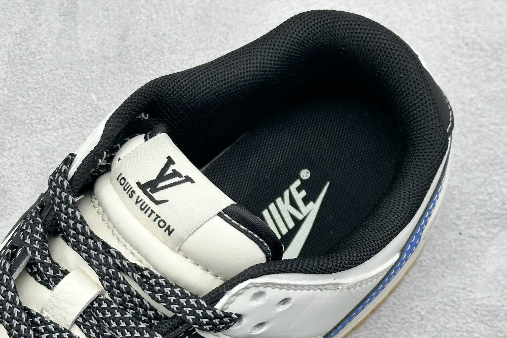 Nike SB Dunk Low LV联名 米黑篮生胶 周年高端定制 低帮休闲板鞋 JP1628-003