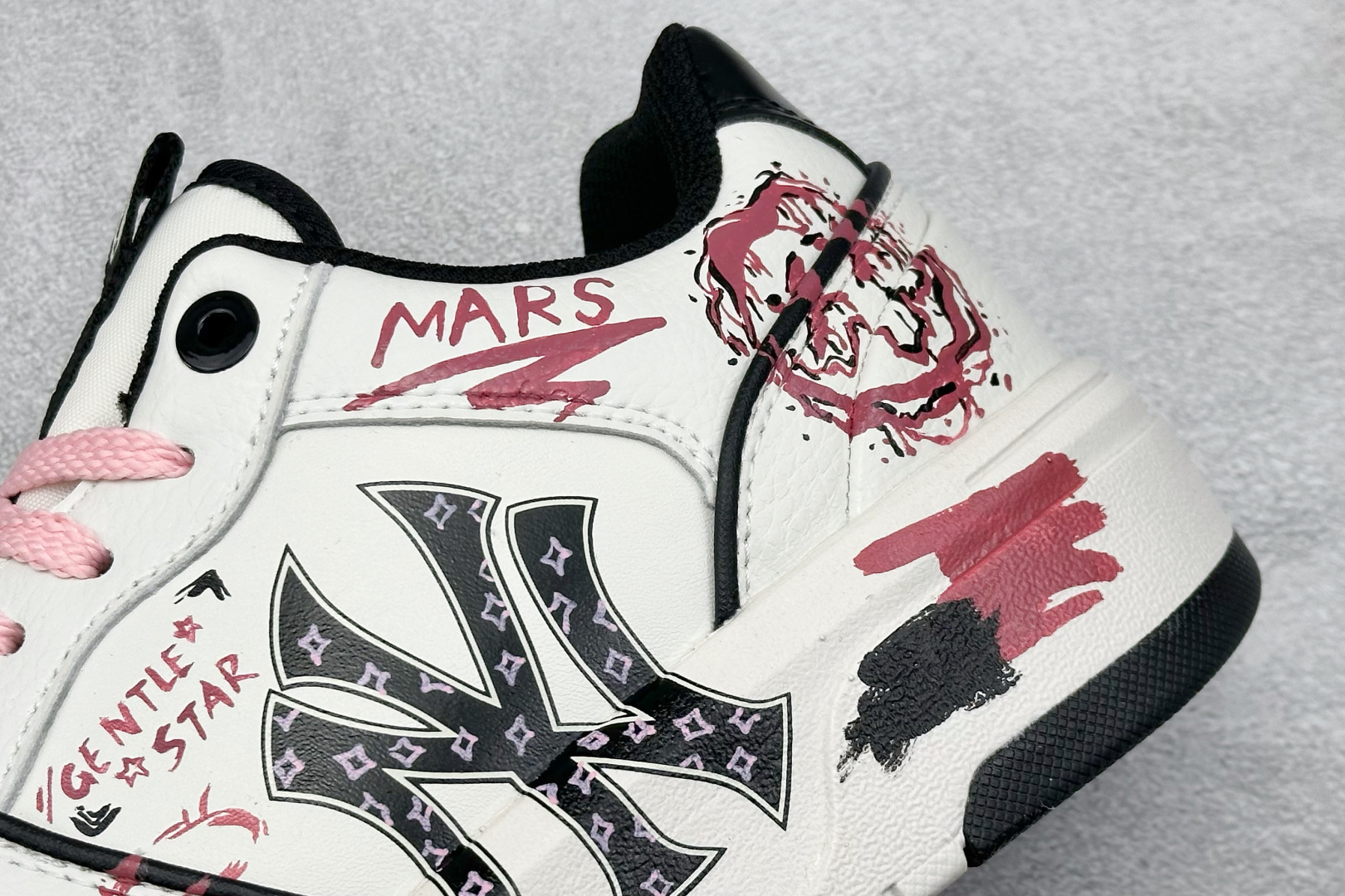 260 MLB NY 印花网红老爹鞋 定制涂鸦恶作剧 内增高6cm 3ASXCA12N