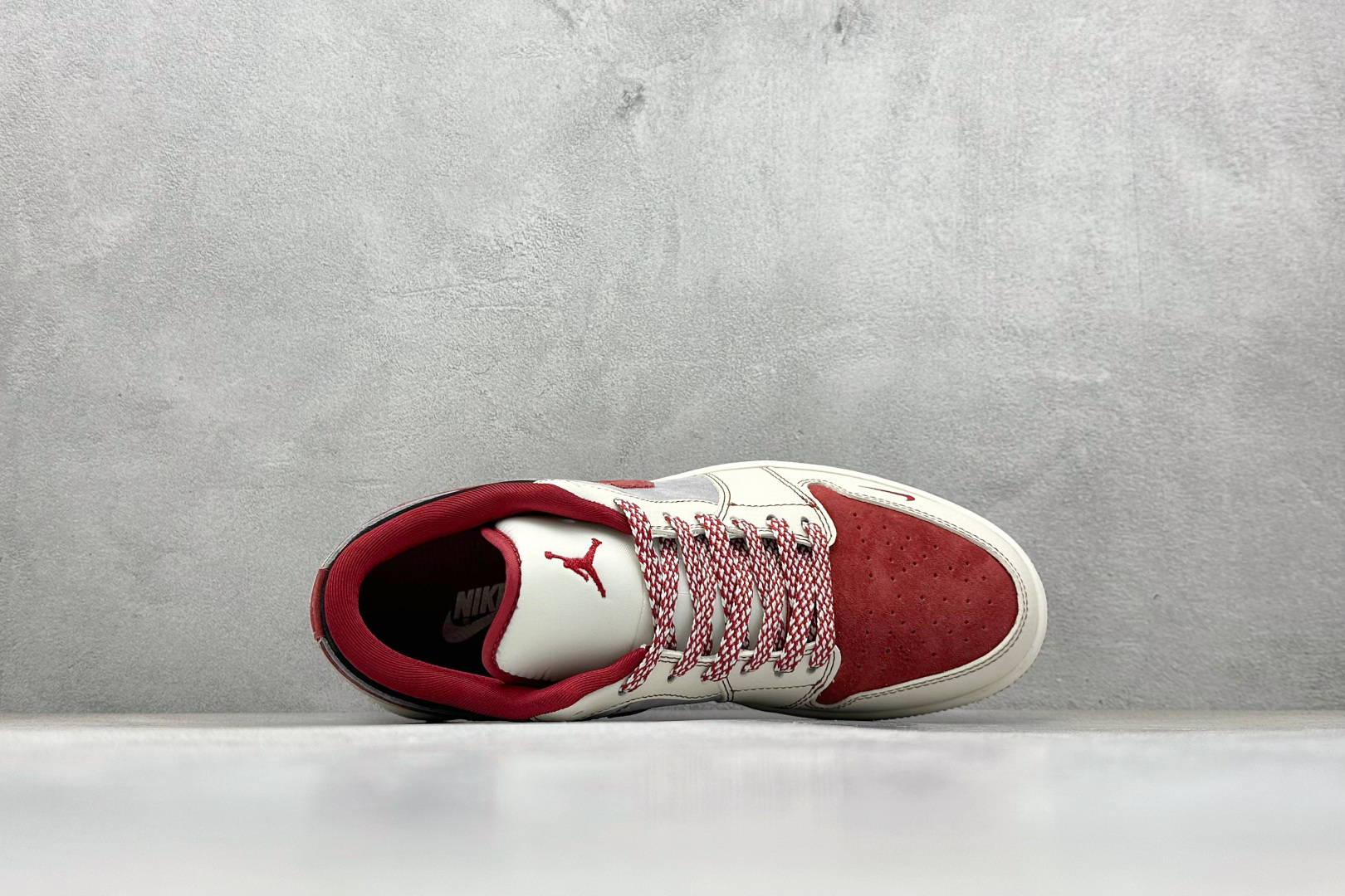 Air Jordan 1 Low AJ1 乔1 “Superme联名---灰红猪八”高端定制 低帮复古篮球鞋 LD8888-007