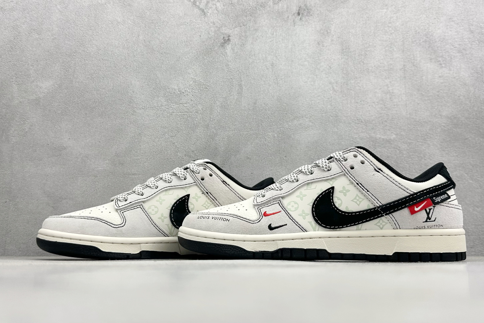 280 XC版Nike SB Dunk Low LV联名 灰猪八红黑小勾 周年高端定制 低帮休闲板鞋 CX5050-Y11