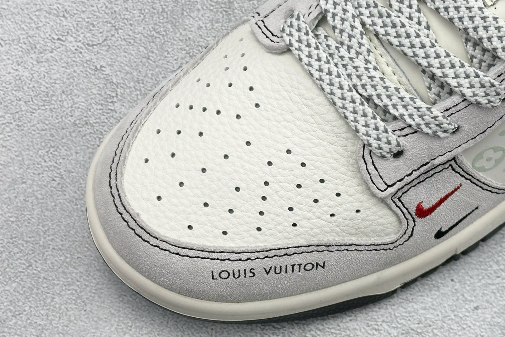 280 XC版Nike SB Dunk Low LV联名 灰猪八红黑小勾 周年高端定制 低帮休闲板鞋 CX5050-Y11