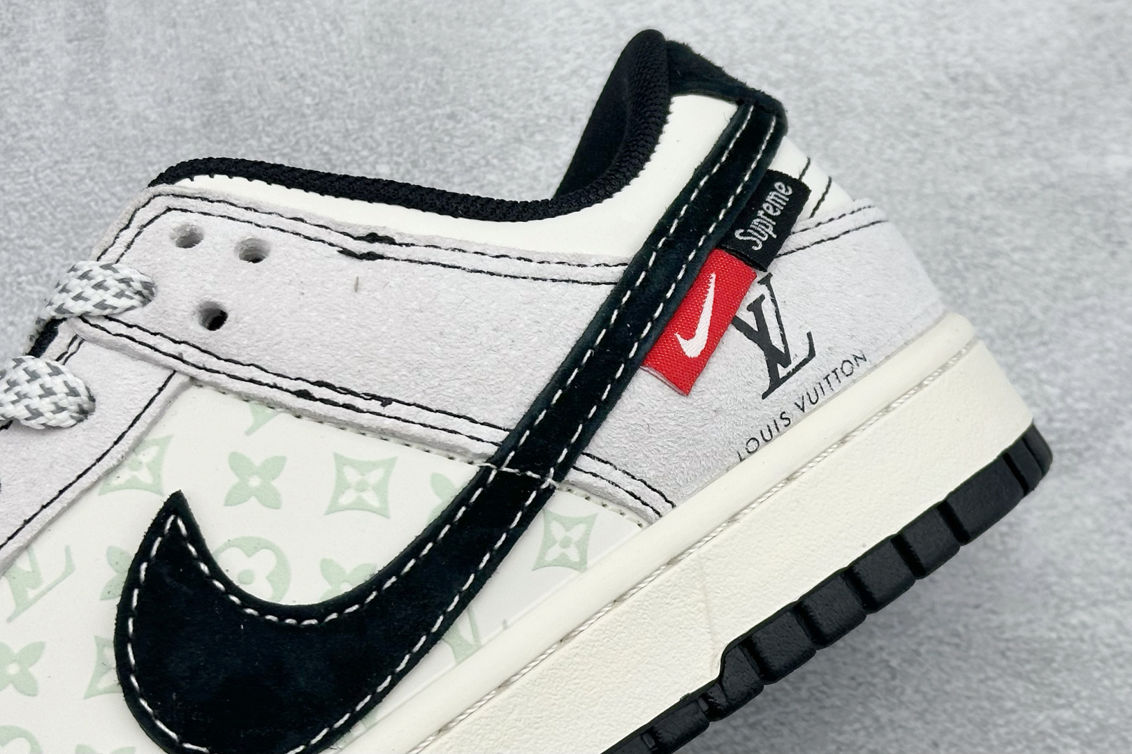 280 XC版Nike SB Dunk Low LV联名 灰猪八红黑小勾 周年高端定制 低帮休闲板鞋 CX5050-Y11