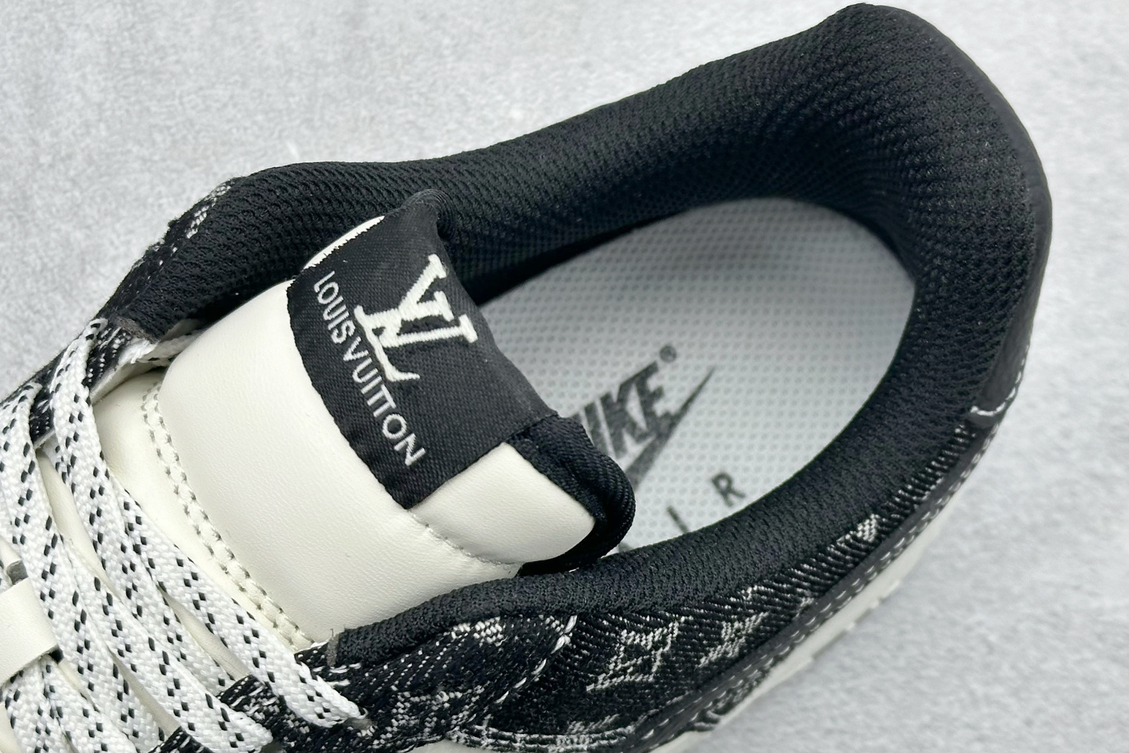 260 SC版NIke Air Force 1 '07 Low “LV联名--白黑牛仔” 空军一号低帮 运动鞋 休闲鞋 NH0601-579