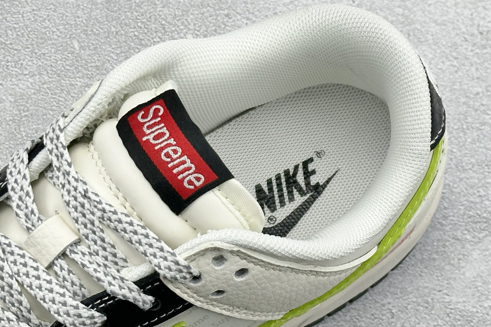 280 XC版Nike SB Dunk Low Supreme联名 荧光绿勾 周年高端定制 低帮休闲板鞋 XS6089-625