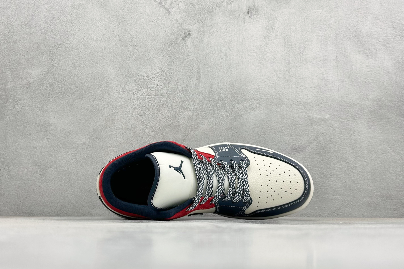 280 XC版Nike Jordan Air Jordan 1“红蓝双勾” 高端定制 低帮 复古 减震 防滑 耐磨 篮球鞋 LR8888-017