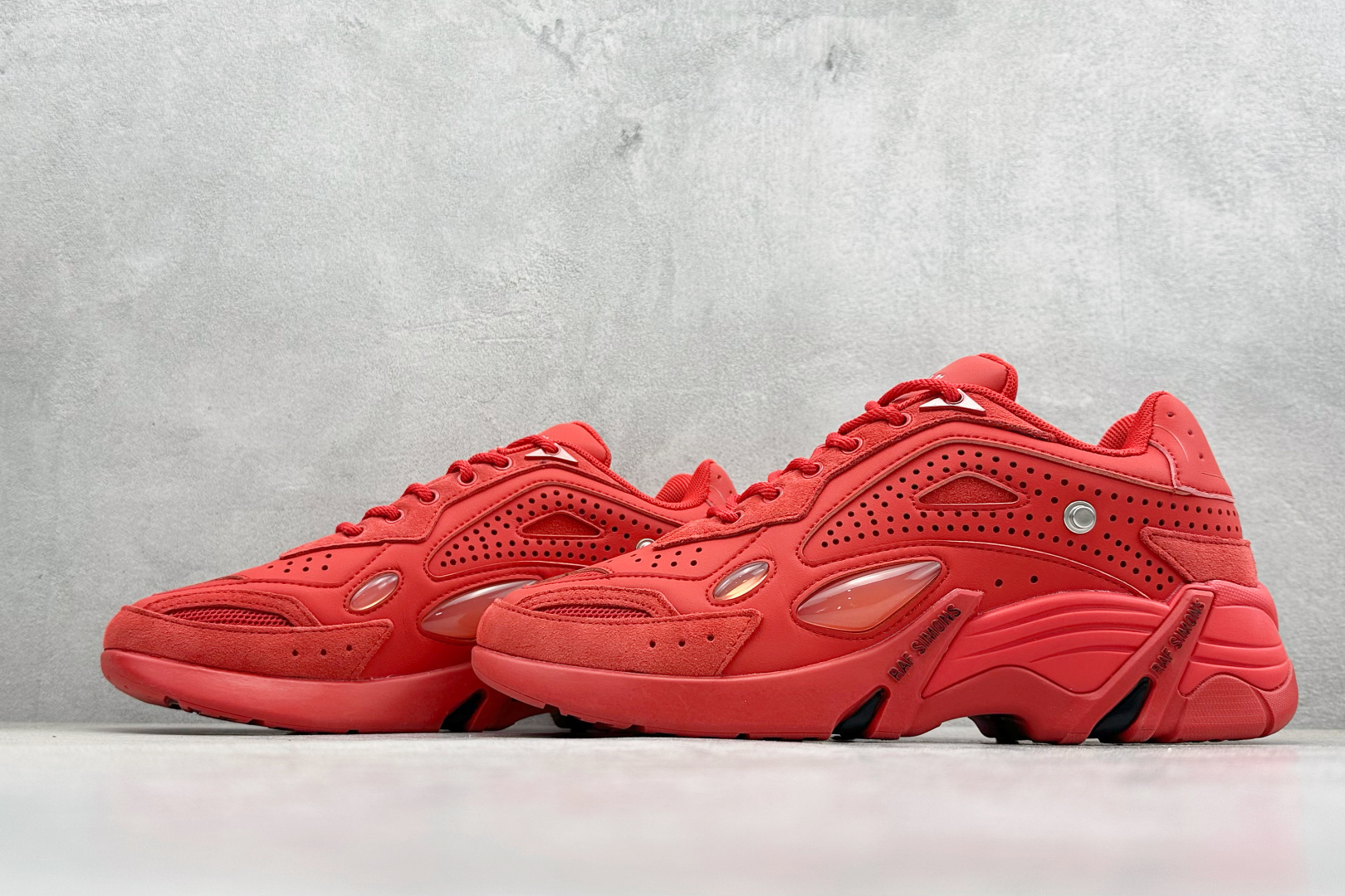 260 RAF SIMONS Cylon-21 织物皮革 圆头系带 低帮 生活休闲鞋 HR740007S