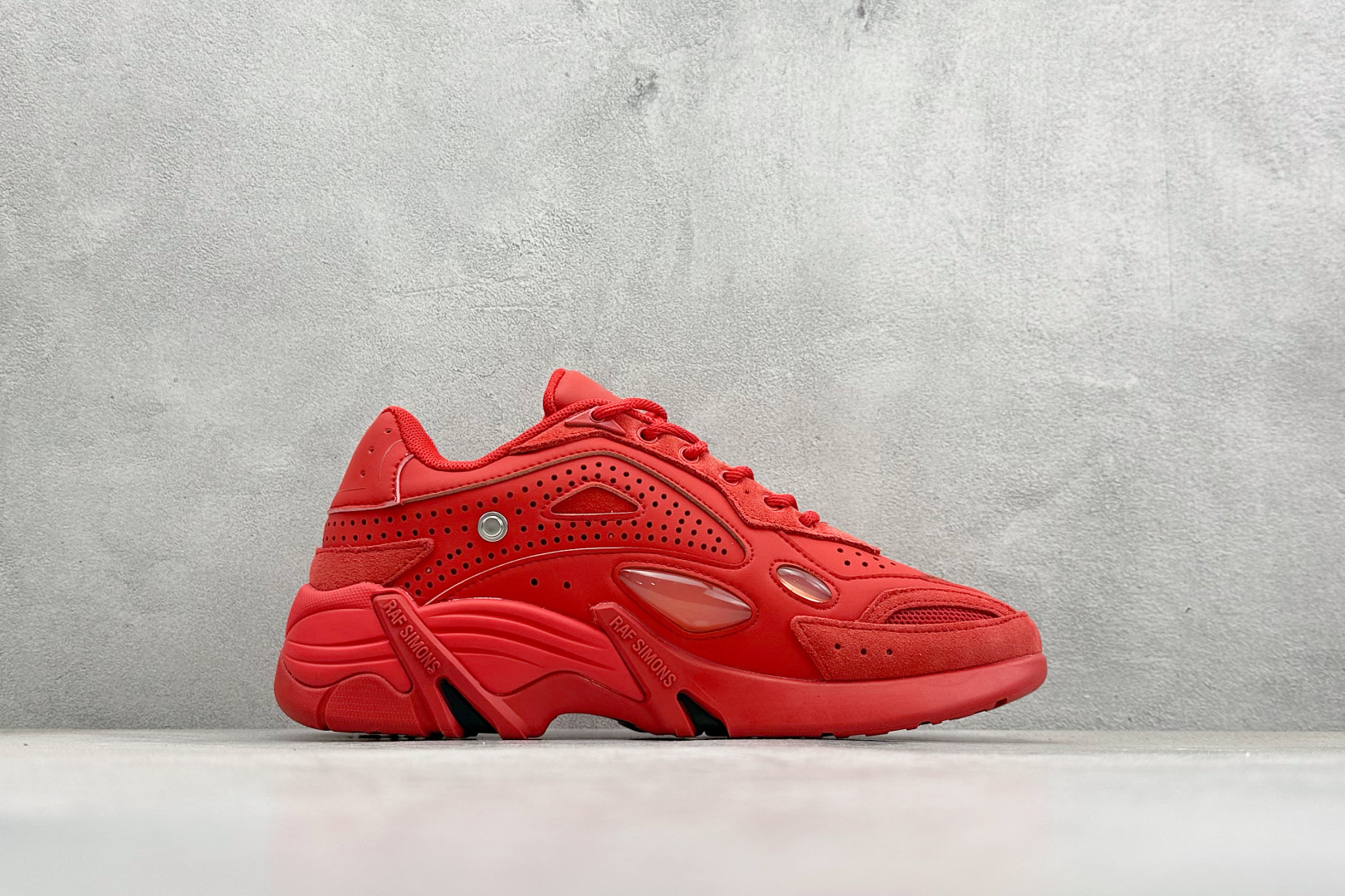 260 RAF SIMONS Cylon-21 织物皮革 圆头系带 低帮 生活休闲鞋 HR740007S