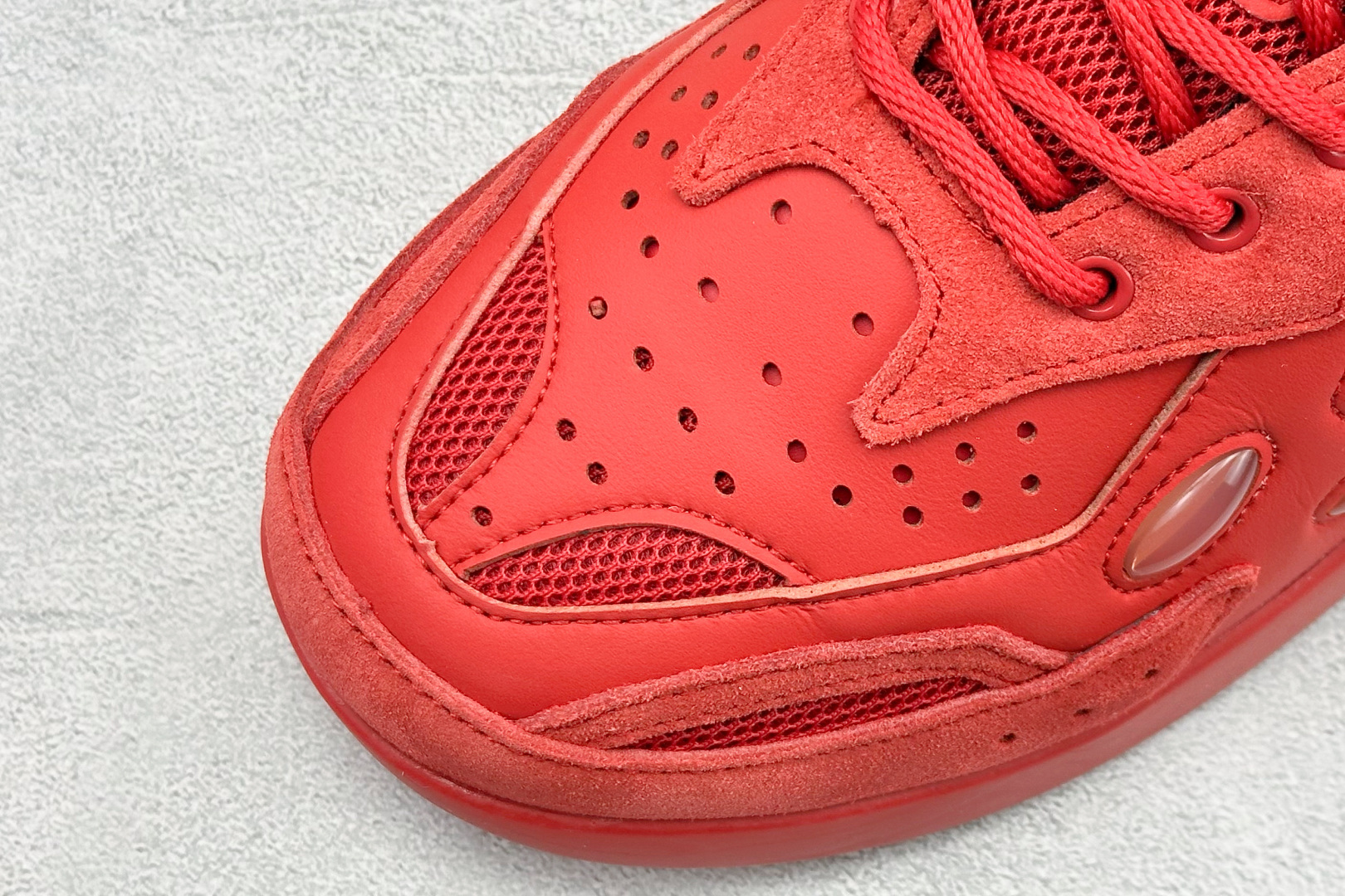 260 RAF SIMONS Cylon-21 织物皮革 圆头系带 低帮 生活休闲鞋 HR740007S