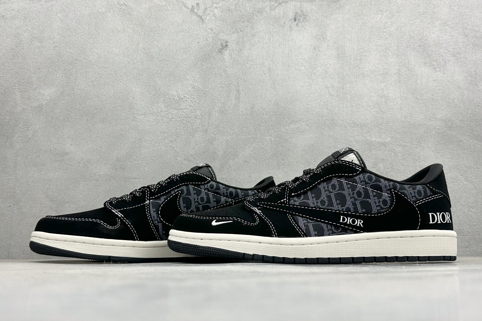 260 Air Jordan 1 Low AJ1 乔1 Dior联名 倒钩高端定制 低帮复古篮球鞋JW1188-167