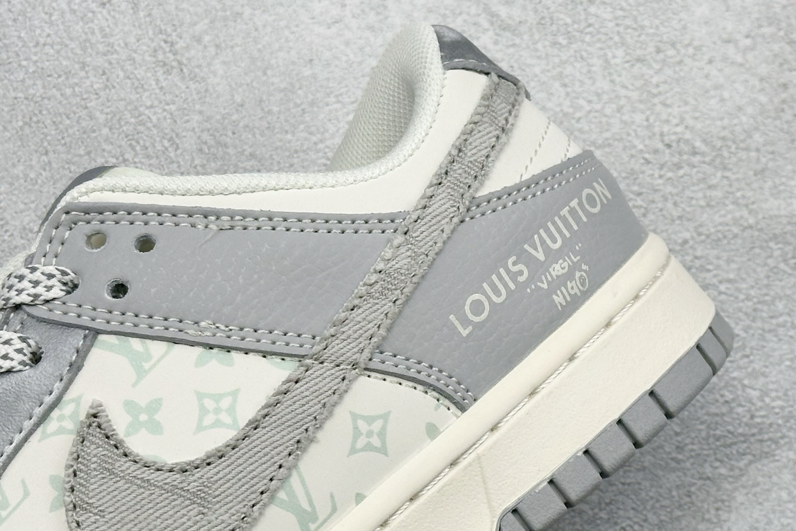 280 XC版Nike SB Dunk Low“LV 联名——牛仔百搭灰” 周年高端定制 低帮休闲板鞋 XS6089-629