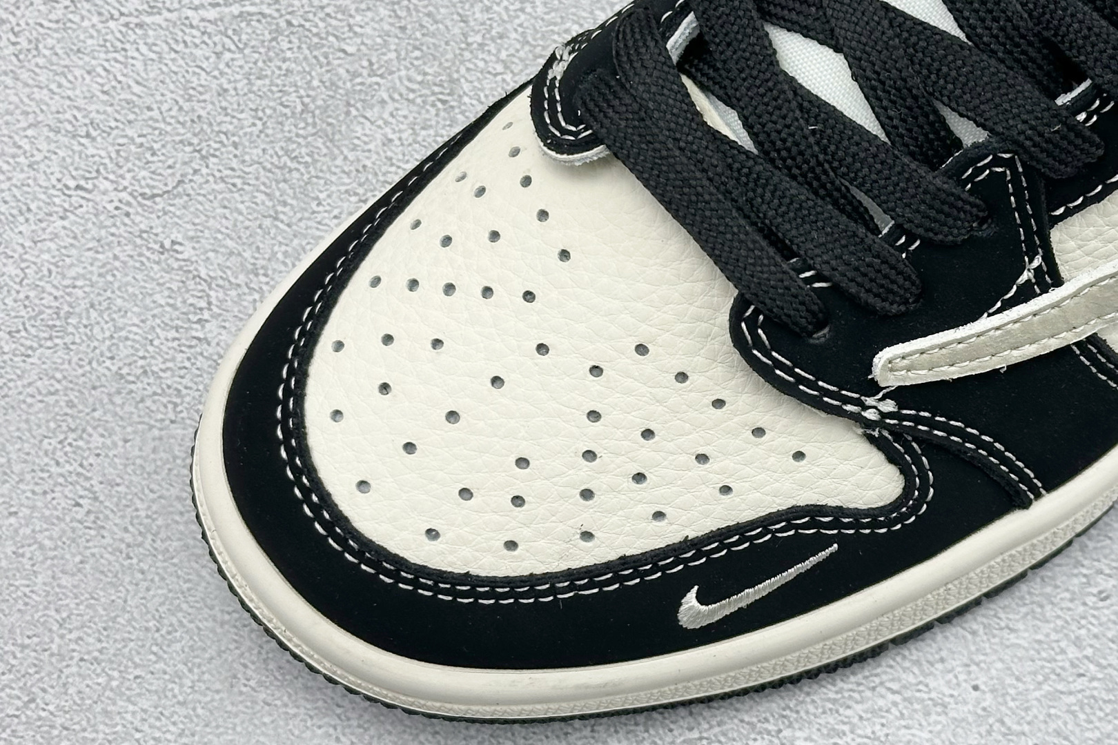 280 Air Jordan 1 Low AJ1 乔1 斯图西联名 倒钩高端定制 低帮复古篮球鞋 DD7866-102