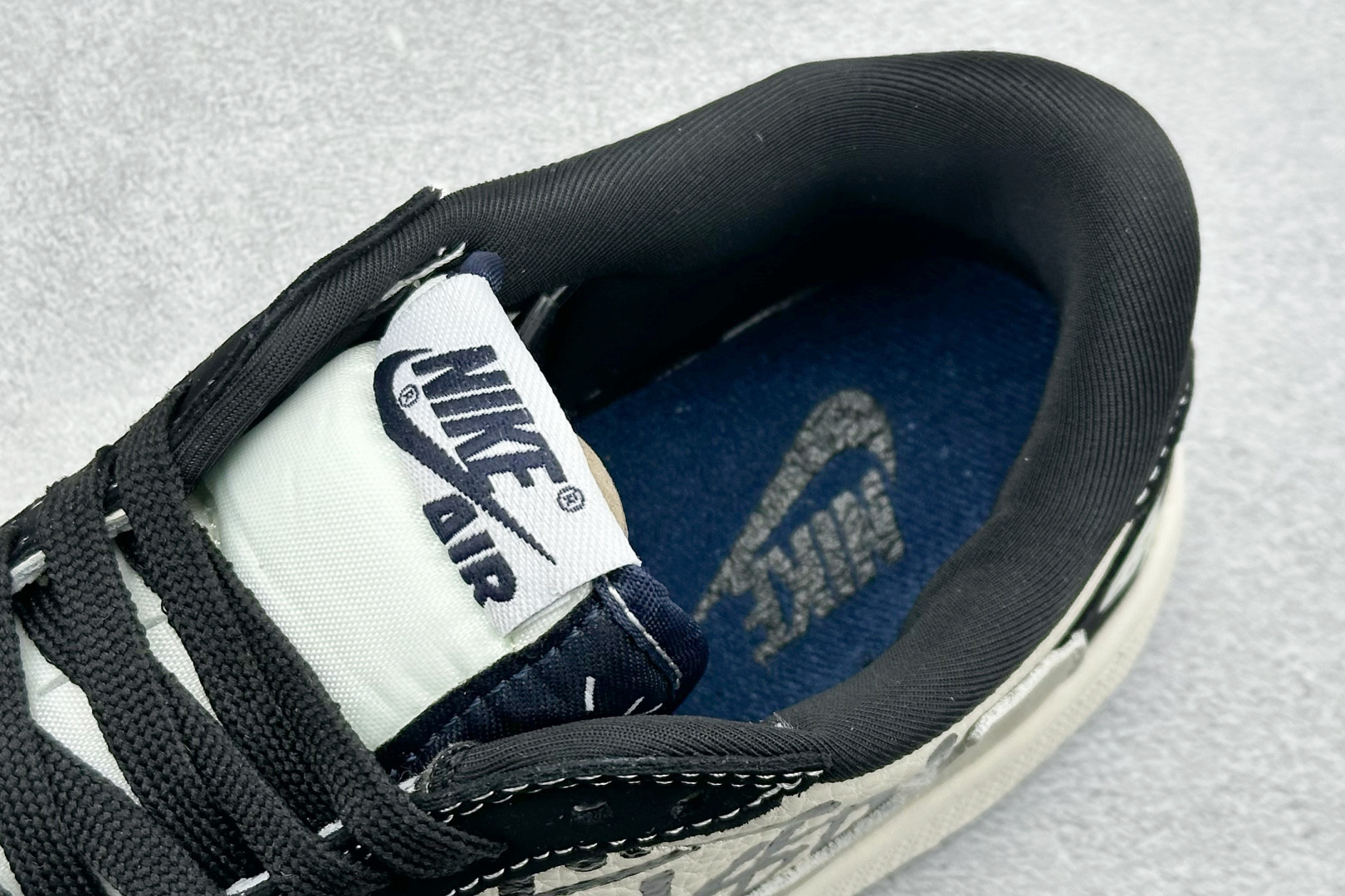 280 Air Jordan 1 Low AJ1 乔1 斯图西联名 倒钩高端定制 低帮复古篮球鞋 DD7866-102