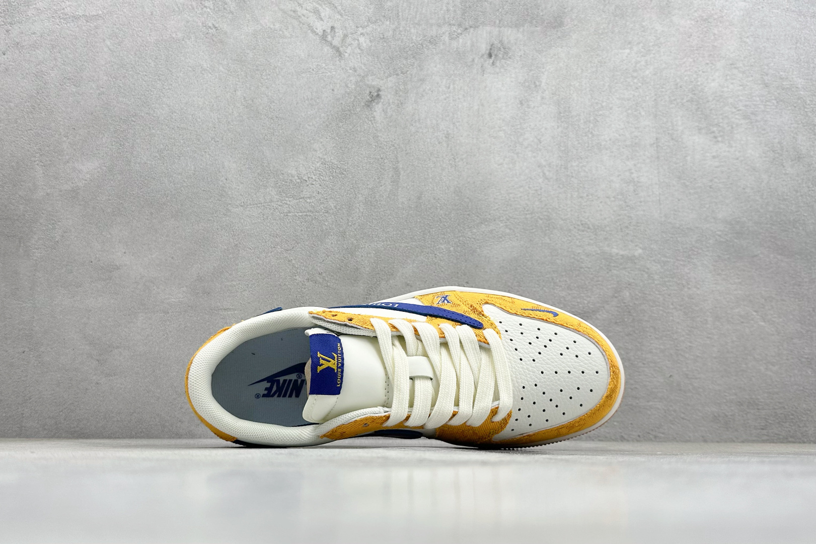 280 SC版Travis Scott x Fragment Design x Air Jordan 1 Low SP AJ1 乔1联名 黄蓝小雏菊 低帮文化休闲板鞋 DZ2688-001