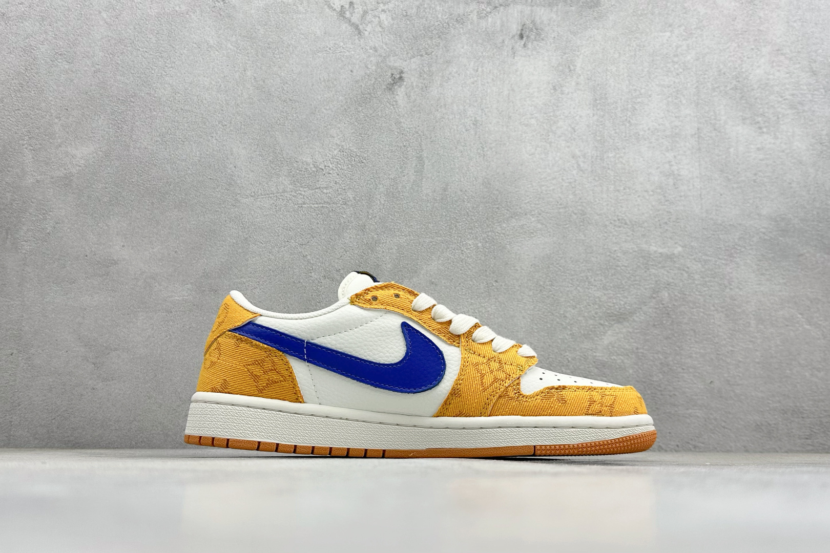 280 SC版Travis Scott x Fragment Design x Air Jordan 1 Low SP AJ1 乔1联名 黄蓝小雏菊 低帮文化休闲板鞋 DZ2688-001