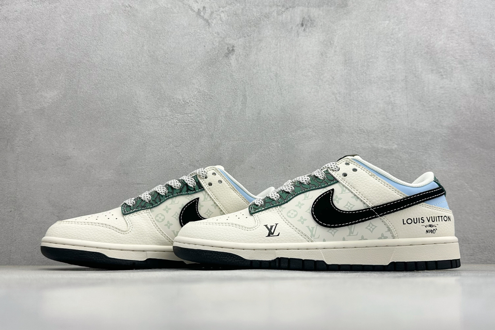 280 XC版Nike SB Dunk Low LV联名 黑勾黑底印花 周年高端定制 低帮休闲板鞋 XS6089-626