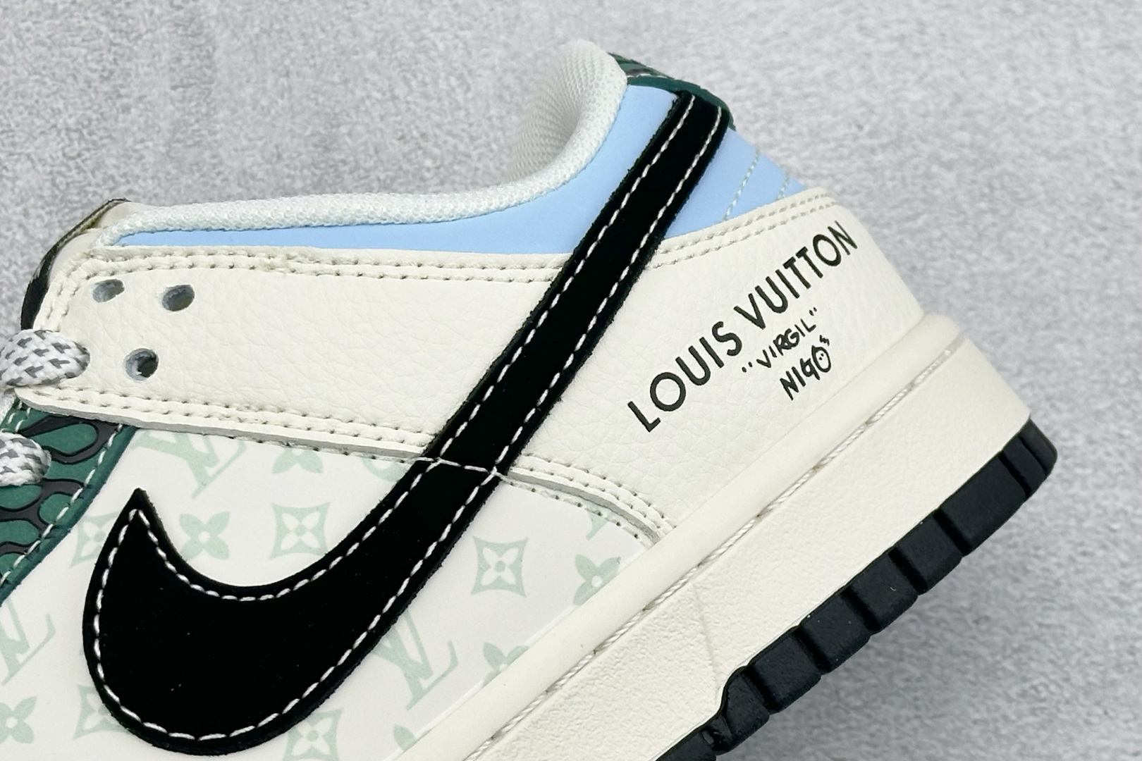 280 XC版Nike SB Dunk Low LV联名 黑勾黑底印花 周年高端定制 低帮休闲板鞋 XS6089-626