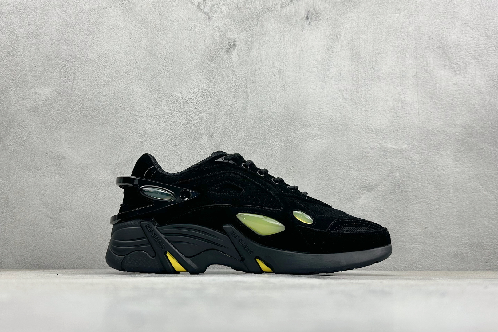 250 RAF SIMONS Cylon-21 织物皮革 圆头系带 低帮 生活休闲鞋 HR740008L