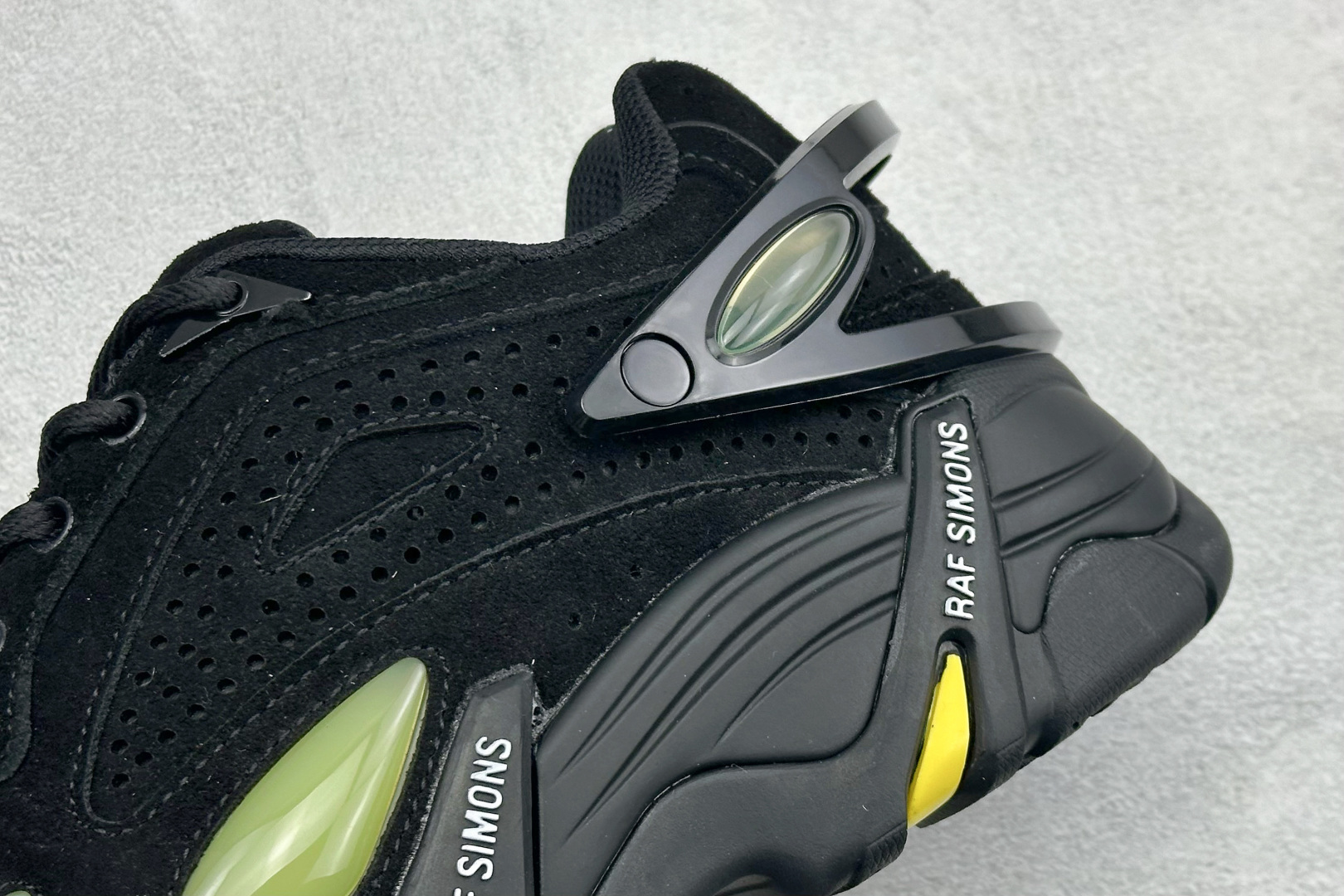 250 RAF SIMONS Cylon-21 织物皮革 圆头系带 低帮 生活休闲鞋 HR740008L