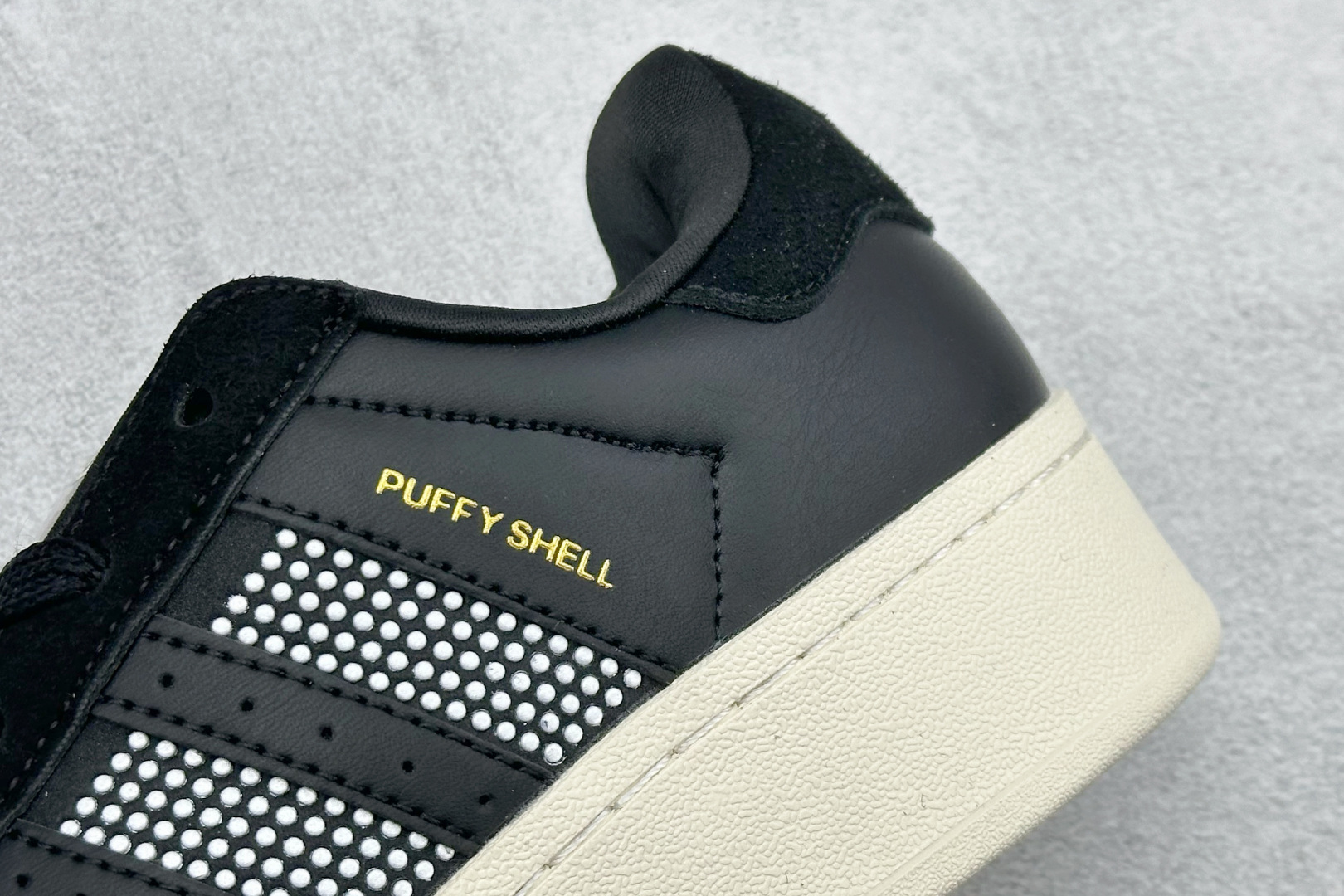 170 AdidOriginals SUPERSTAR PUFFY SHELL全新配色 双鞋舌 贝壳头休闲板鞋 KJ6976