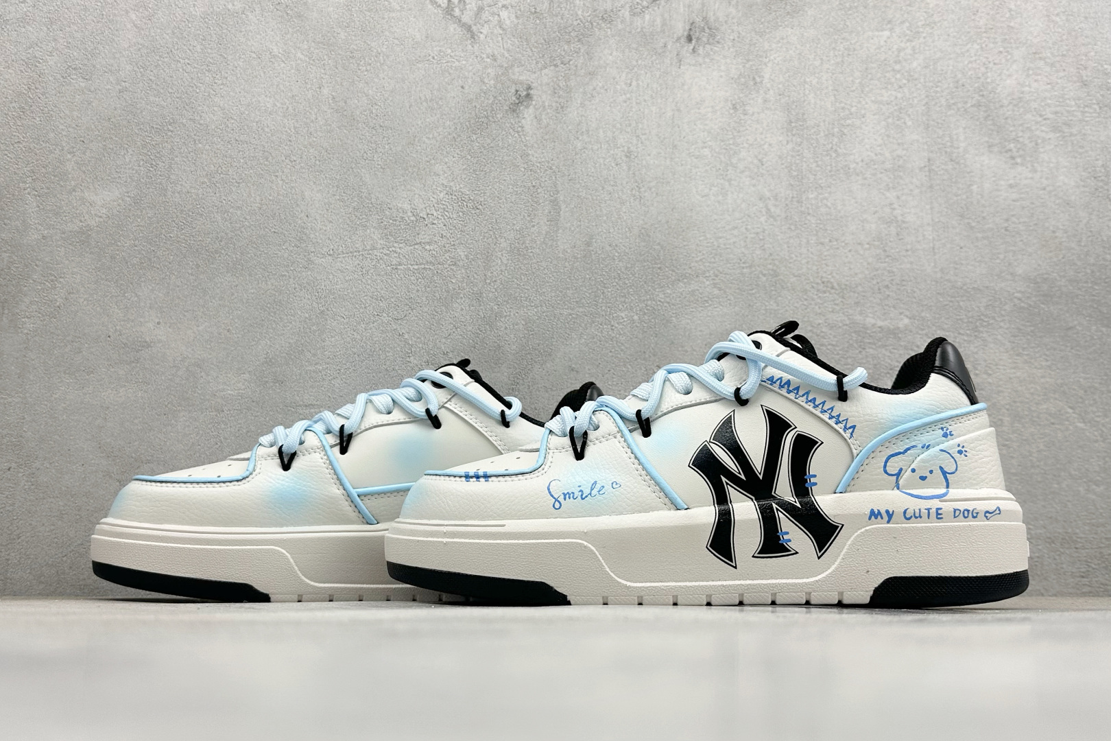 280 MLB NY 印花网红学长老爹鞋 定制涂鸦恶作剧 32SHC1111