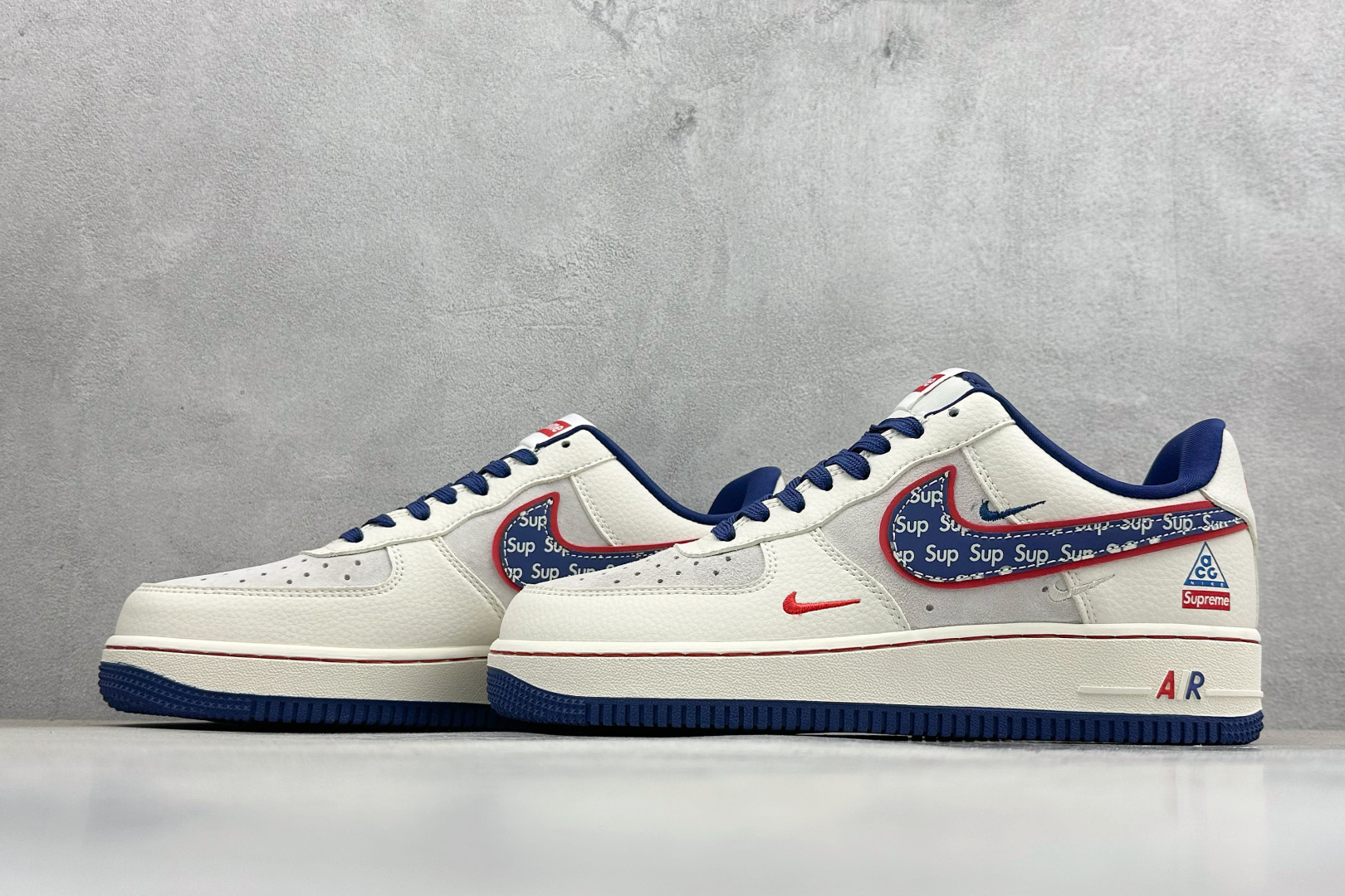 260 SC版NK Air Force 1 '07 Low “SUP联名--白红蓝三小勾” 空军一号低帮 运动鞋 休闲鞋 DD1982-328