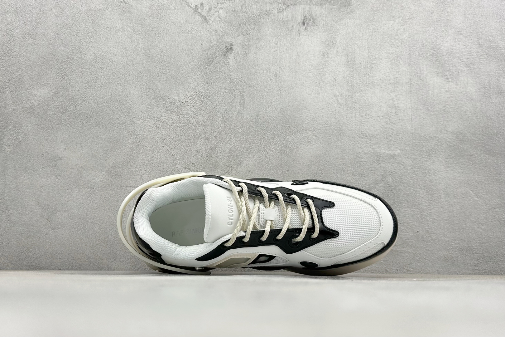 250 RAF SIMONS Cylon-21 织物皮革 圆头系带 低帮 生活休闲鞋 HR74001OL