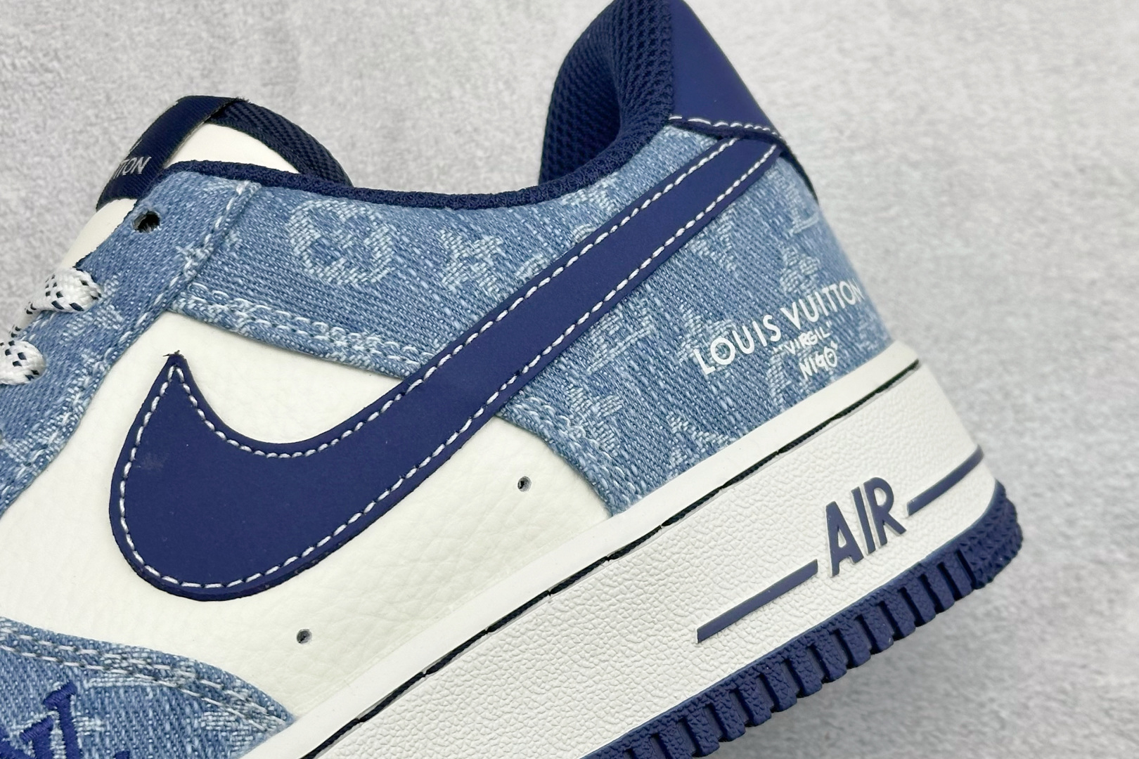 260 SC版NIke Air Force 1 '07 Low “LV联名--经典蓝牛仔” 空军一号低帮 运动鞋 NH0601-578