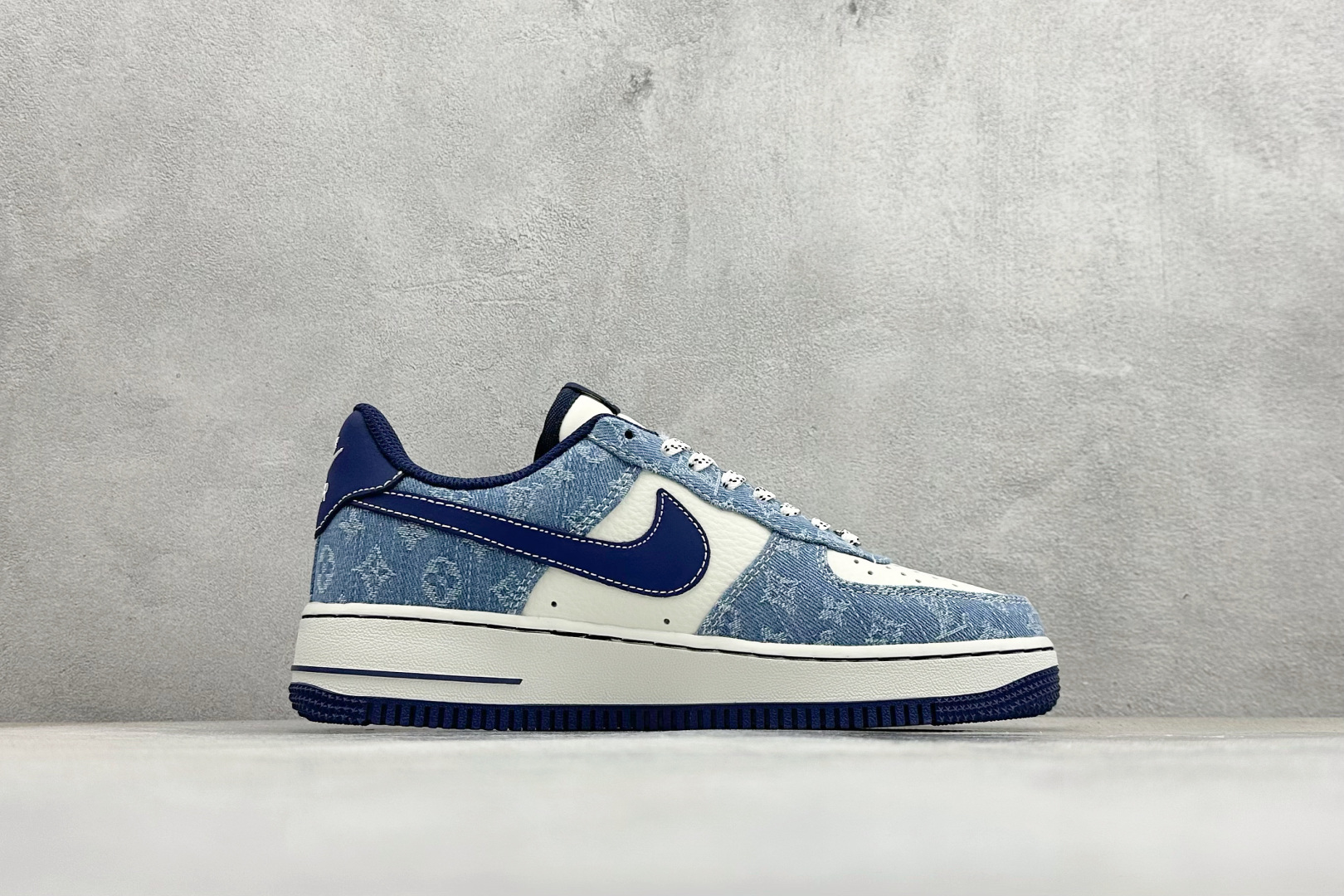 260 SC版NIke Air Force 1 '07 Low “LV联名--经典蓝牛仔” 空军一号低帮 运动鞋 NH0601-578