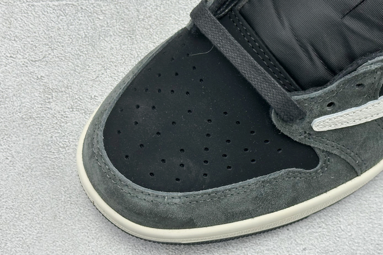 F版Fragment x TS x Air Jordan 1 Low 三方联名低帮倒钩板鞋 DM7866-001