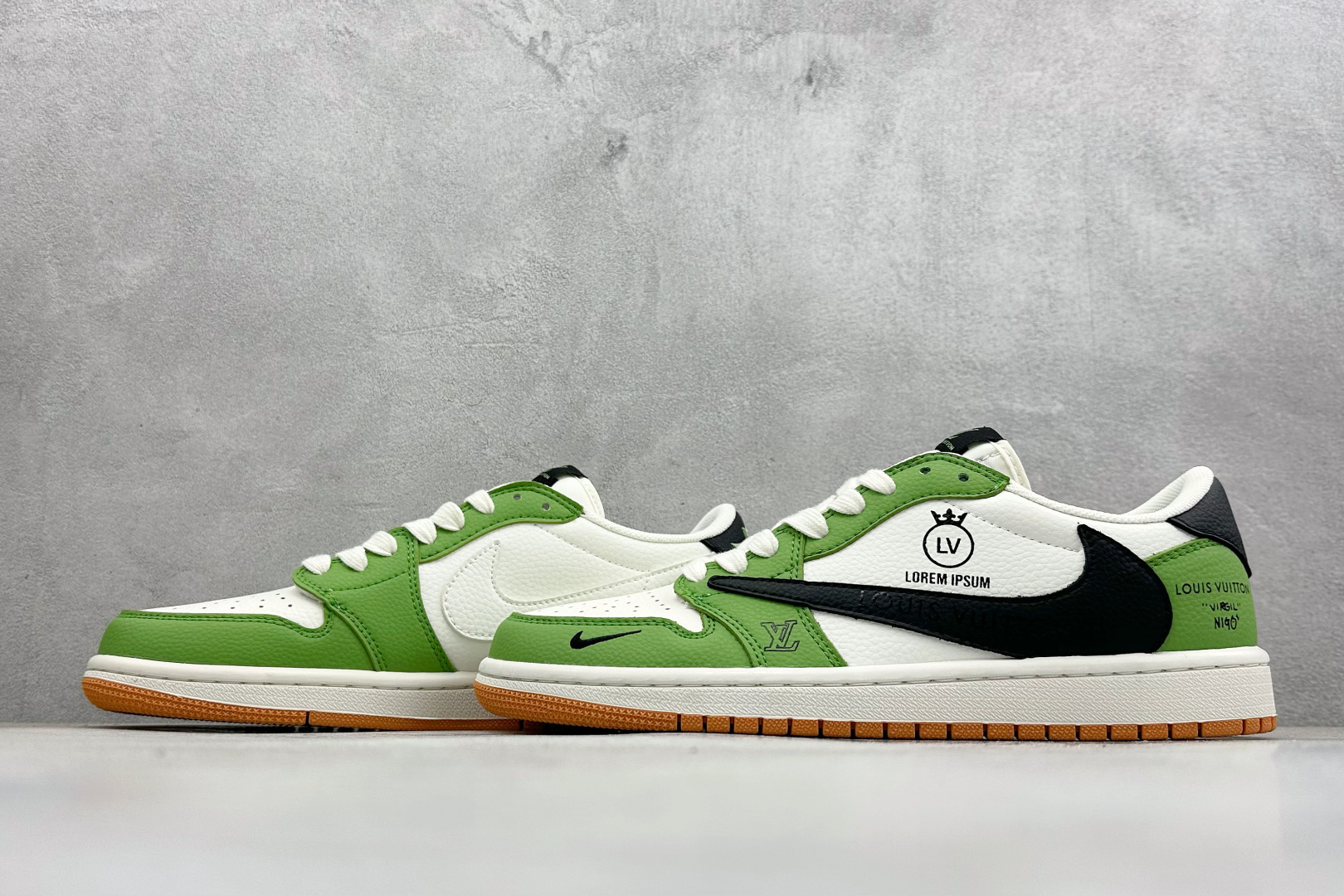 SC版Travis Scott x Fragment Design x Air Jordan 1 Low SP AJ1 乔1联名 白绿黑棕 低帮文化休闲板鞋 DZ2688-002-莆田鞋,莆田鞋货源,高仿鞋,高仿鞋货源,安福档口,莆田高仿鞋,莆田鞋批发,高仿鞋批发,莆田高仿运动鞋,高仿运动鞋,莆田运动鞋 SC版Travis Scott x Fragment Design x Air Jordan 1 Low SP AJ1 乔1联名 白绿黑棕 低帮文化休闲板鞋 DZ2688-002