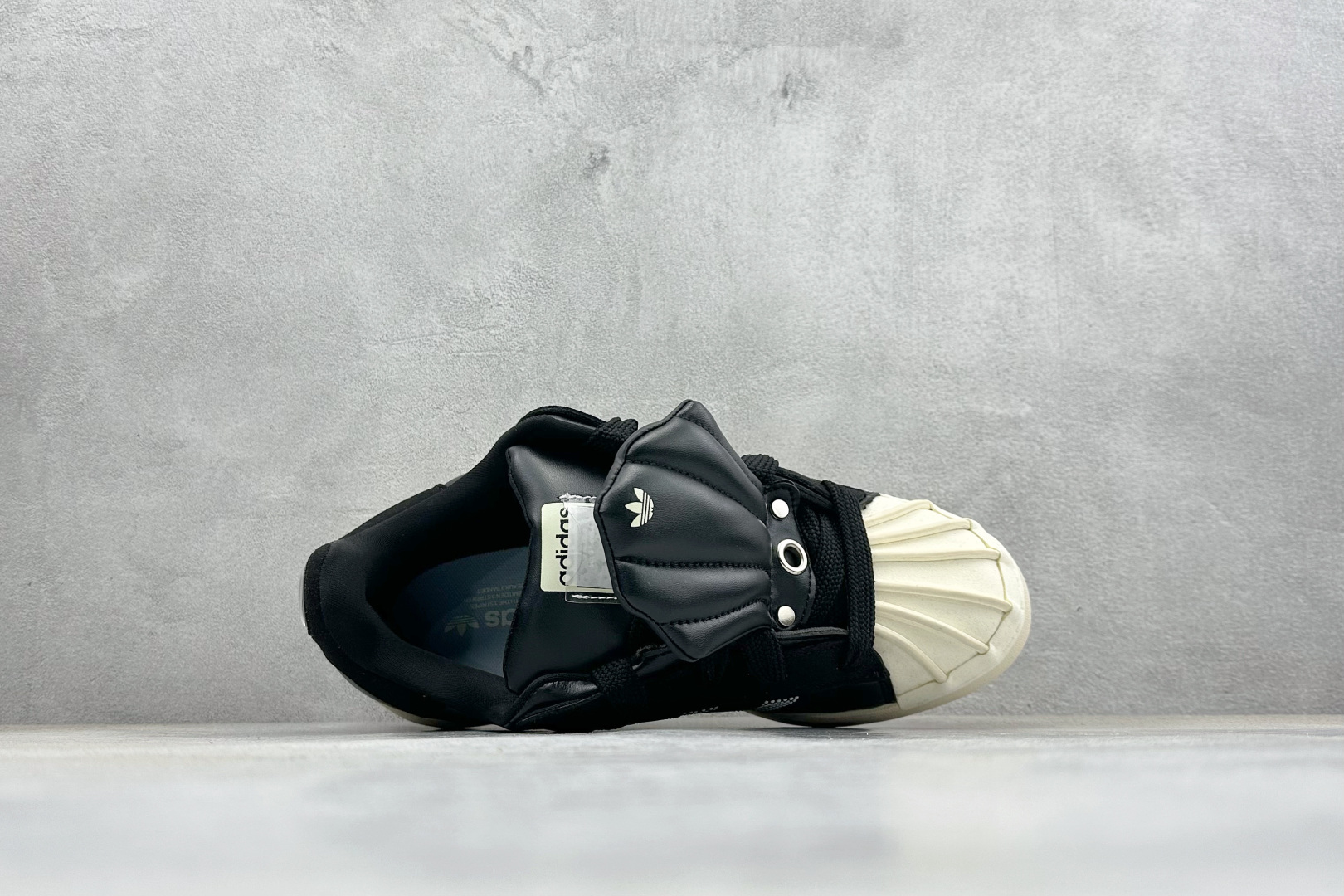 ML版AdidOriginals SUPERSTAR PUFFY SHELL厚底贝壳头双鞋舌 贝壳头休闲板鞋 KJ6976