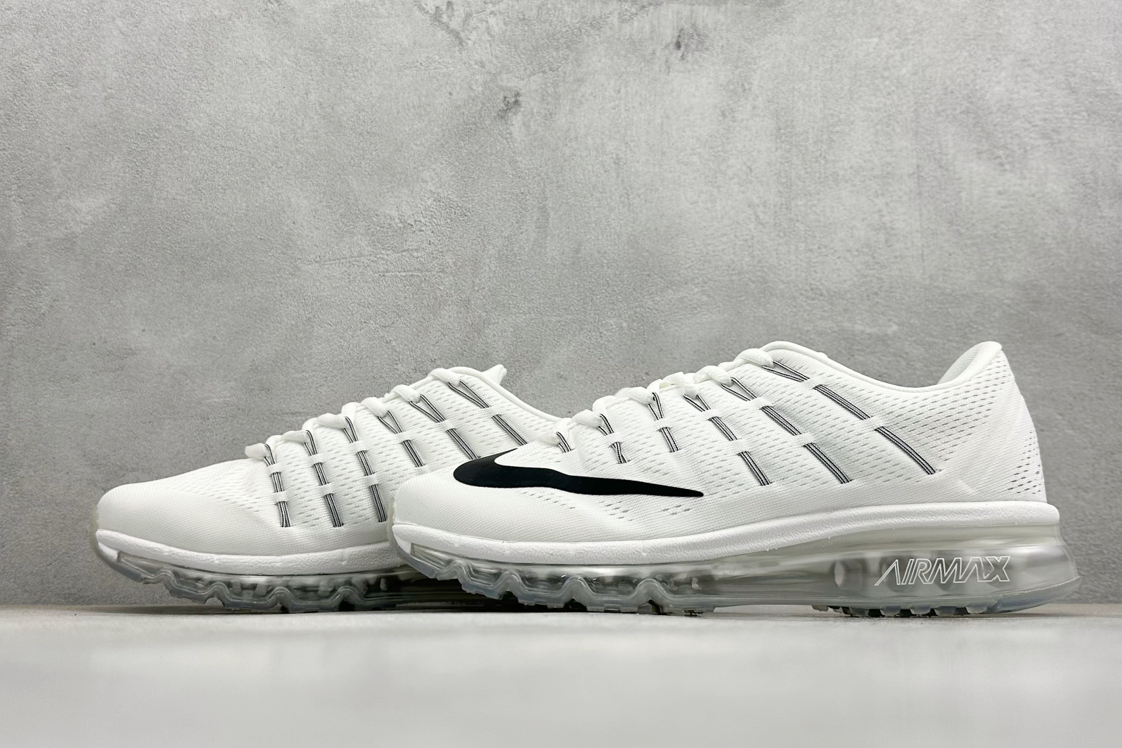 Nike Air Max 2016系列 耐克 低帮百搭贾卡网面全掌气垫休闲运动慢跑鞋 806771-100