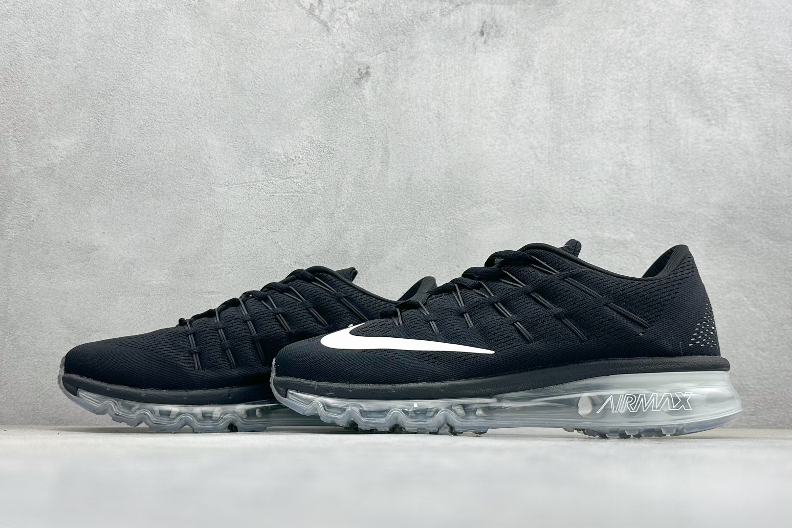 Nike Air Max 2016系列 耐克 低帮百搭贾卡网面全掌气垫休闲运动慢跑鞋 806771-001