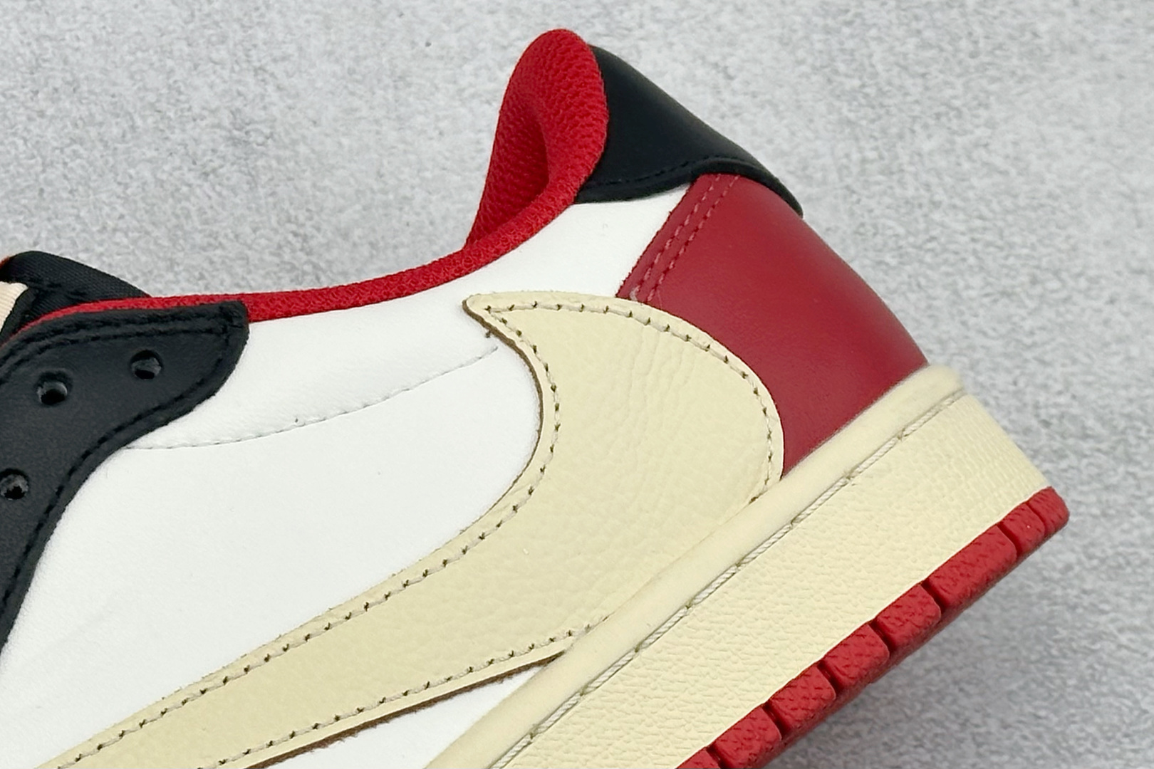 F版Fragment x TS x Air Jordan 1 Low 三方联名低帮倒钩板鞋 DM7866-166