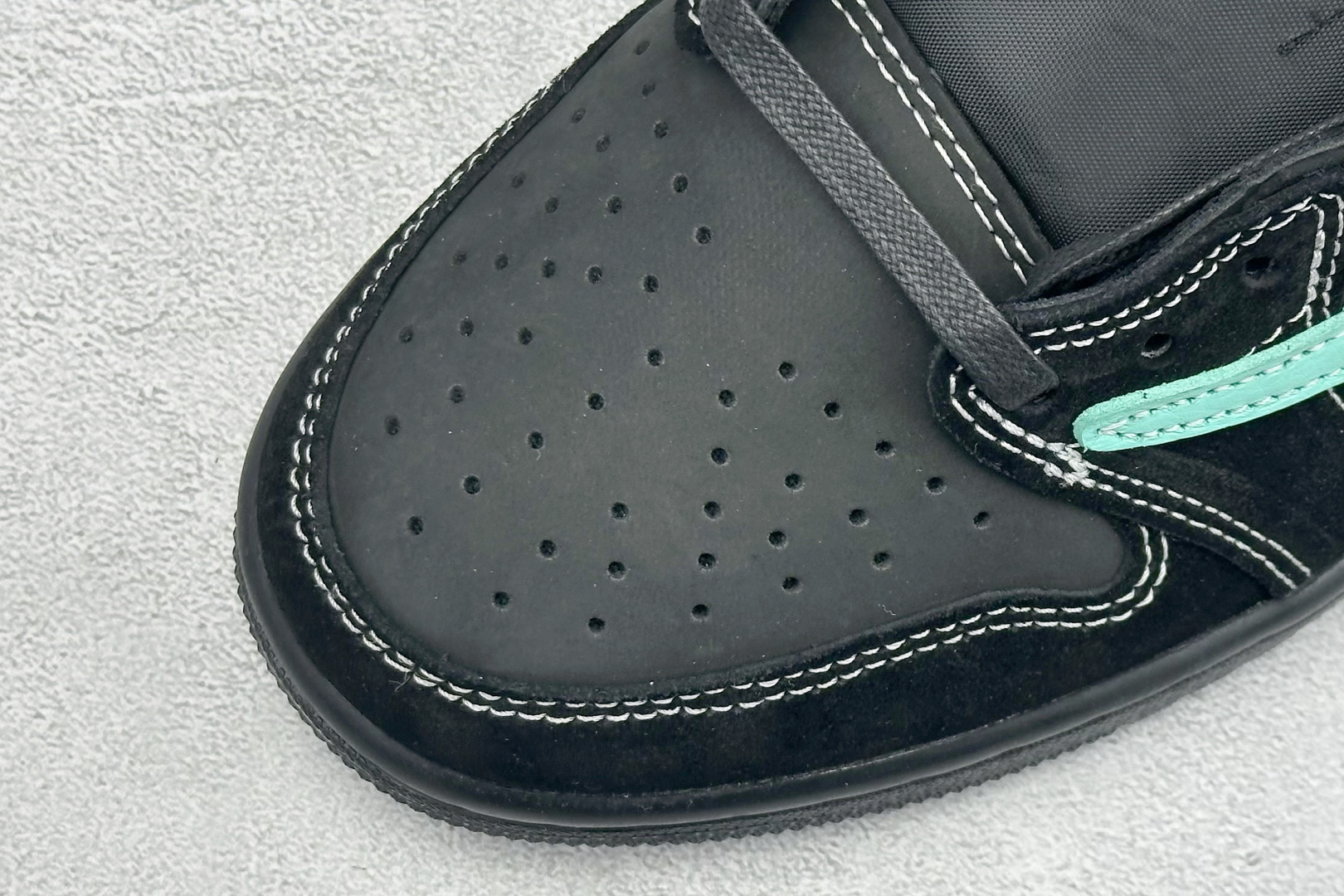 F版Fragment x TS x Air Jordan 1 Low 三方联名低帮倒钩板鞋 DM7866-401