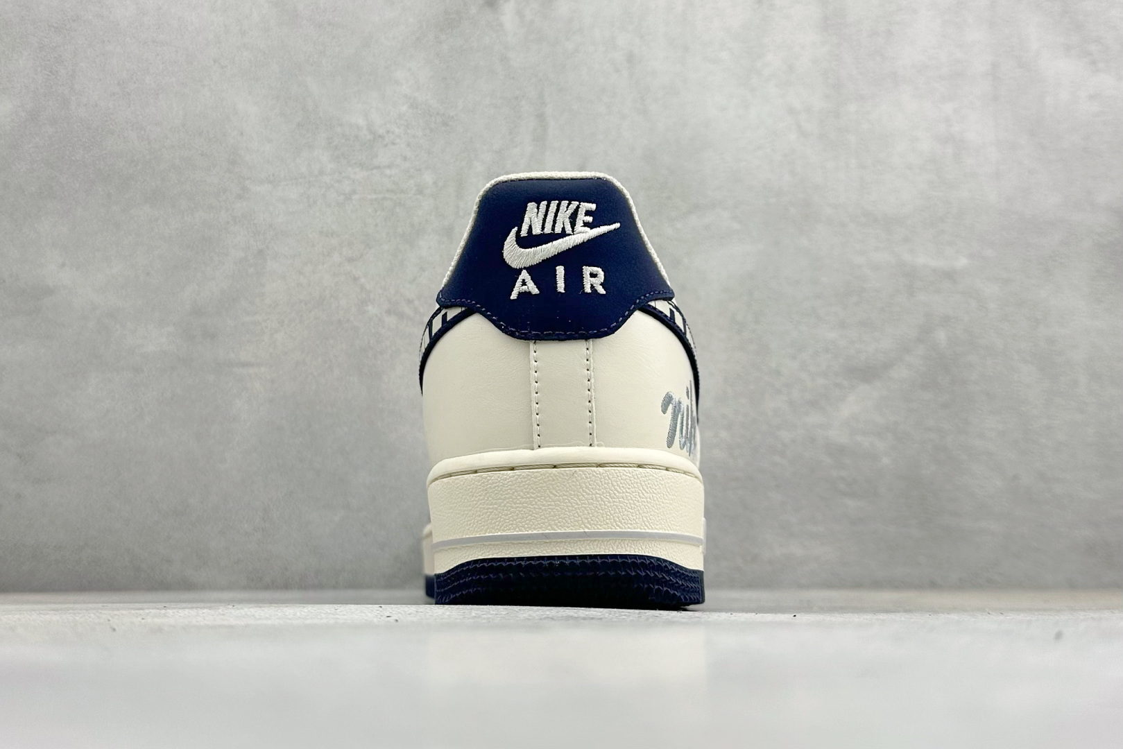 SC版Nike Air Force 1'07 Low 奶白蓝拼接 空军一号低帮休闲板鞋 NH0601-580
